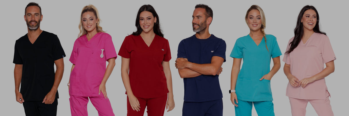 Unisex Scrub Uniforms for Salons Medical Tunic Tops and Trousers