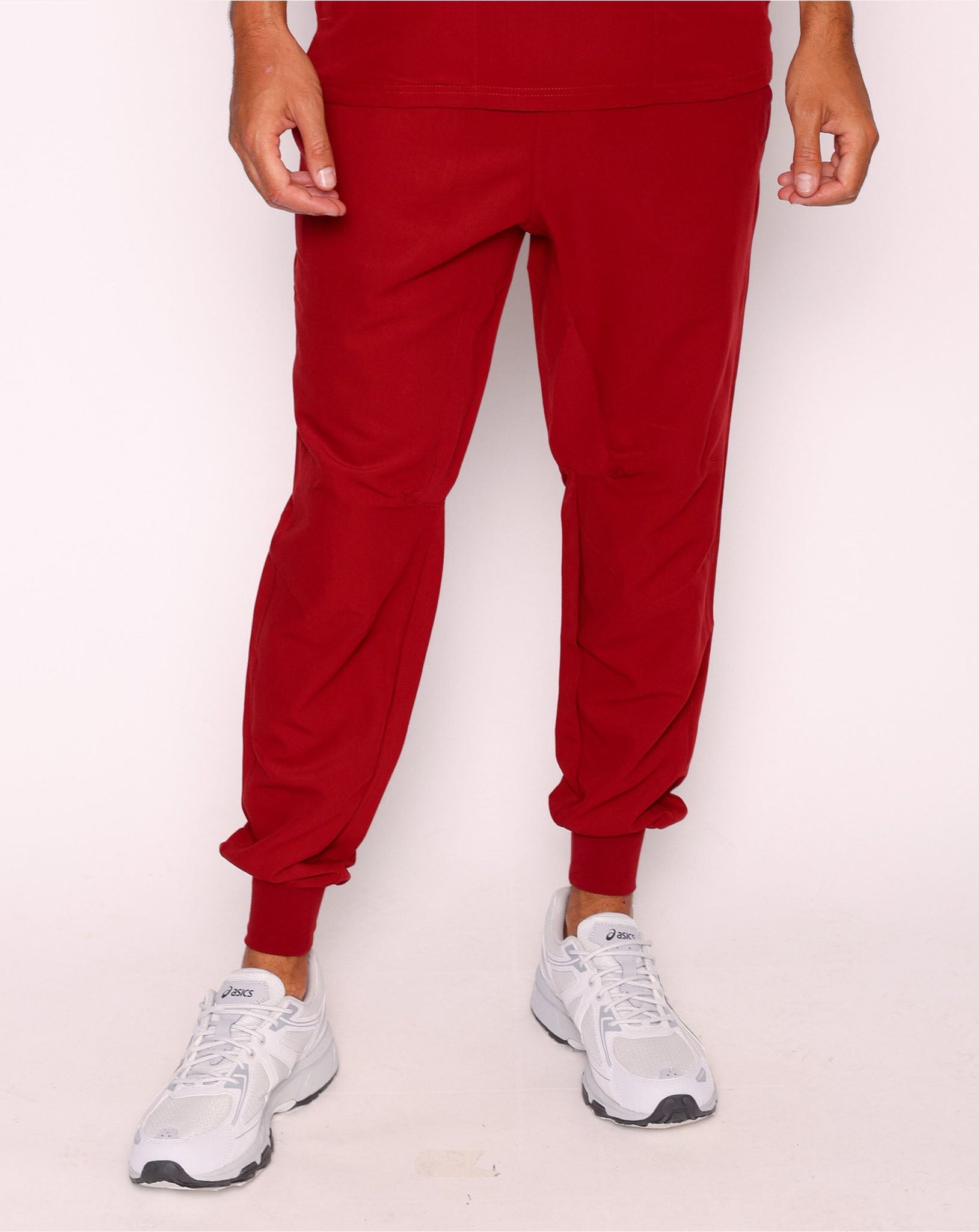 Maxwell Men's Scrub Joggers | Burgundy