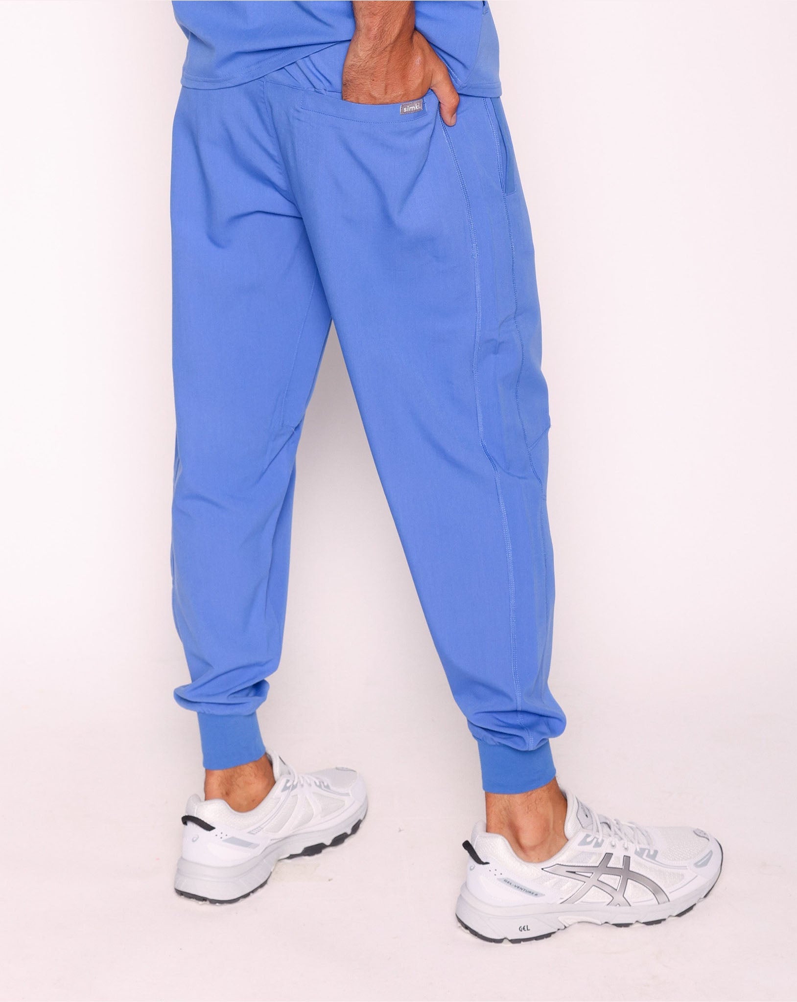 Maxwell Men's Scrub Joggers | Ciel Blue