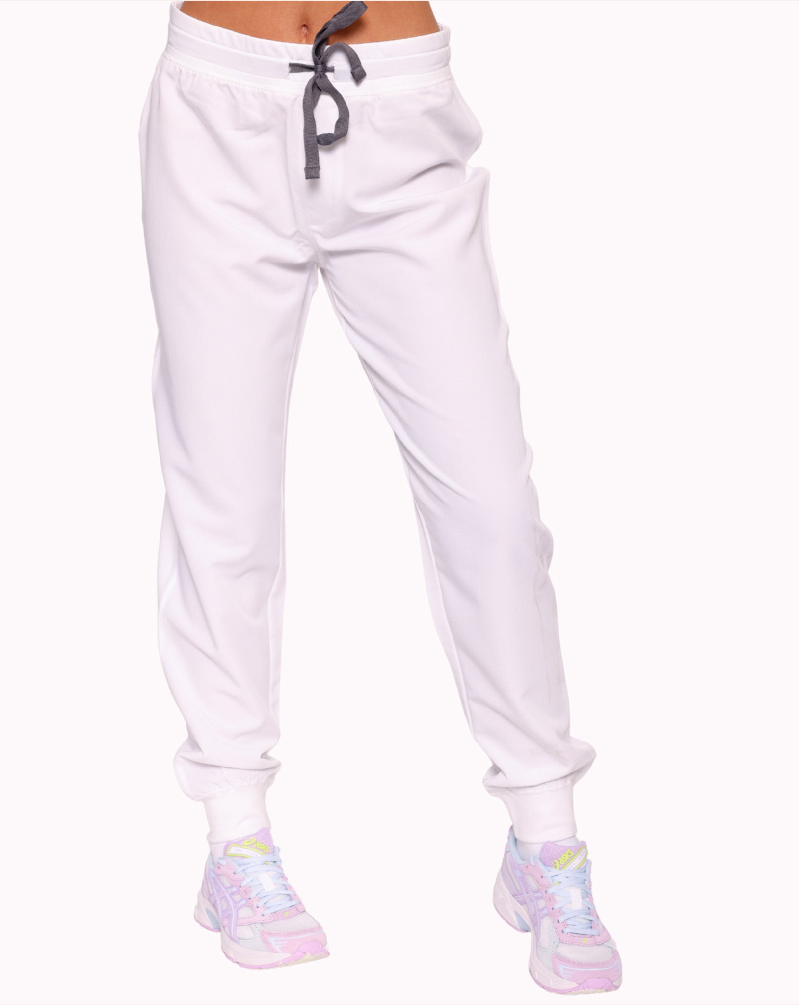 Neo Women's Scrub Joggers | White