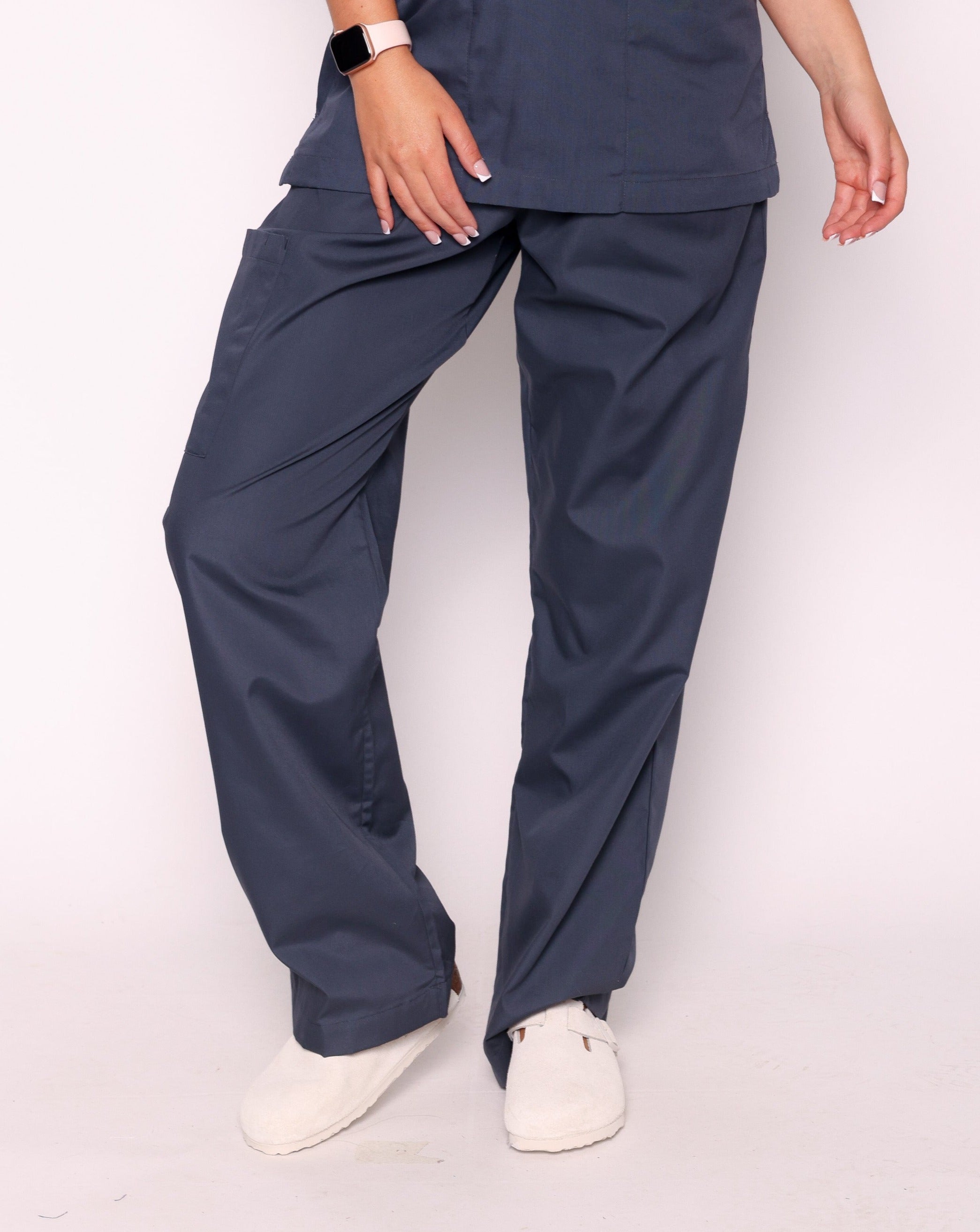 Newbury Unisex Drawstring Scrub Trousers | Charcoal Grey