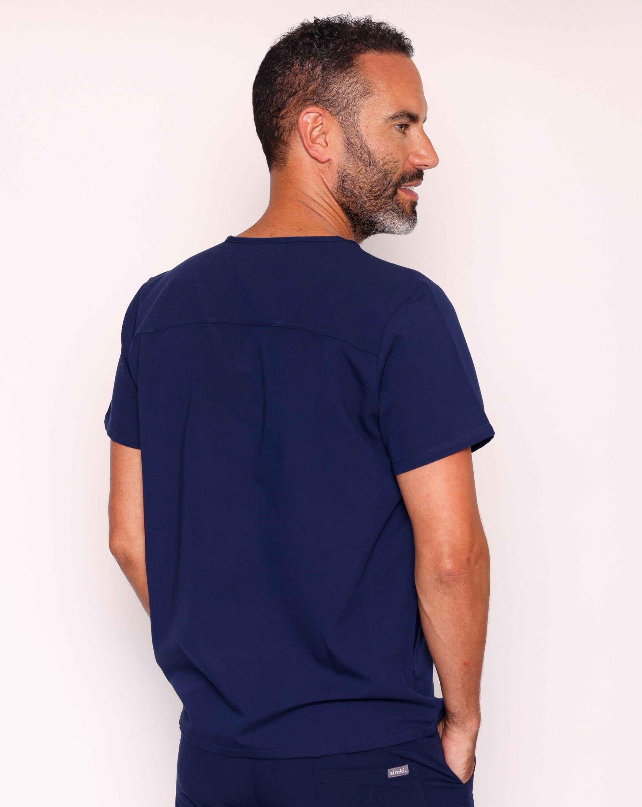 Oscar Men's Scrub Top | Navy
