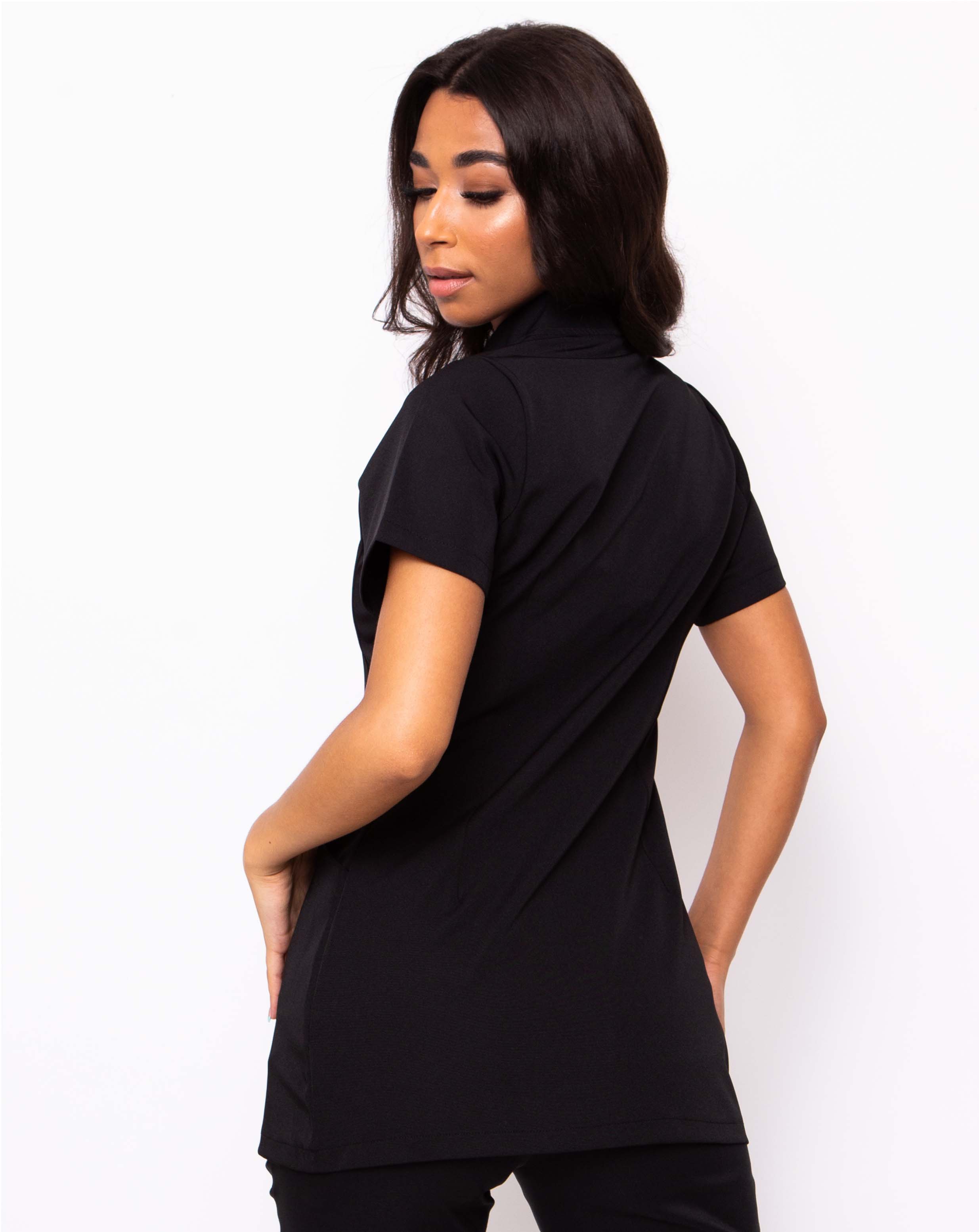 Allure Women'sTwo Pocket Beauty Tunic | Black