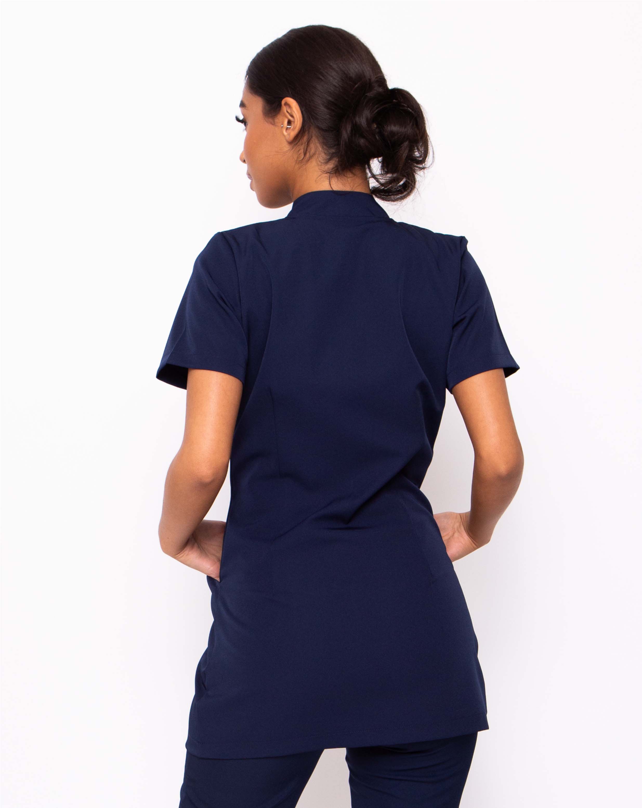 Allure Women's Two Pocket Beauty Tunic | Navy