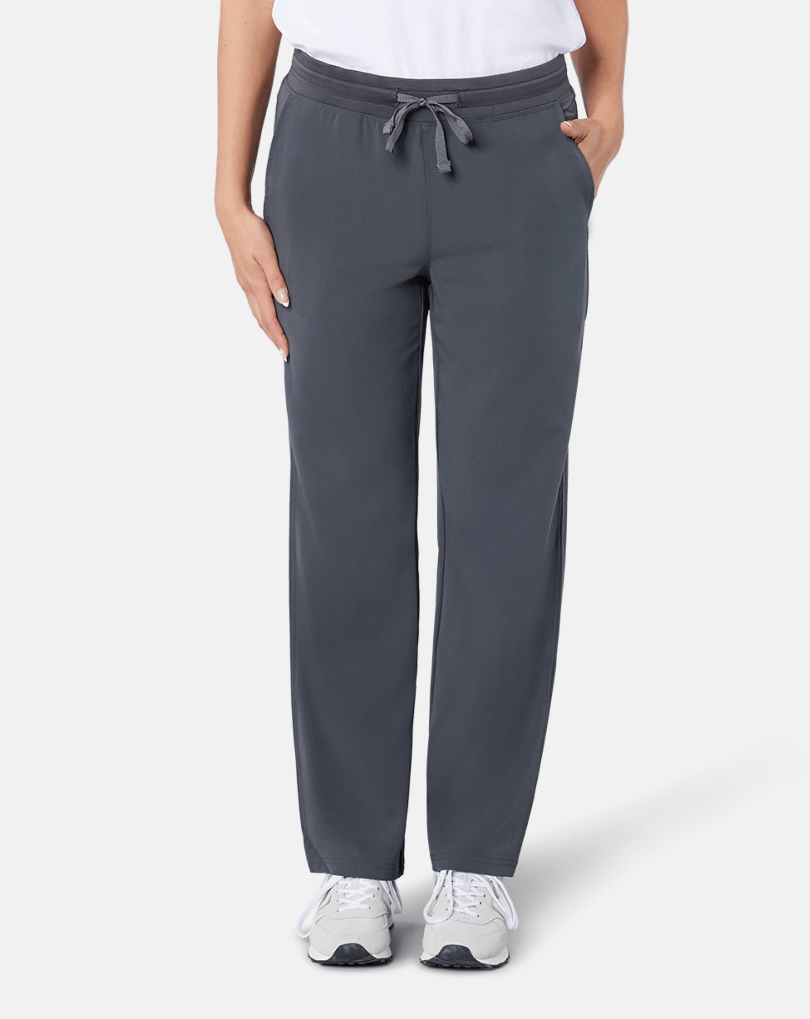 Arlo Women's Straight Leg Scrub Bottoms | Pewter