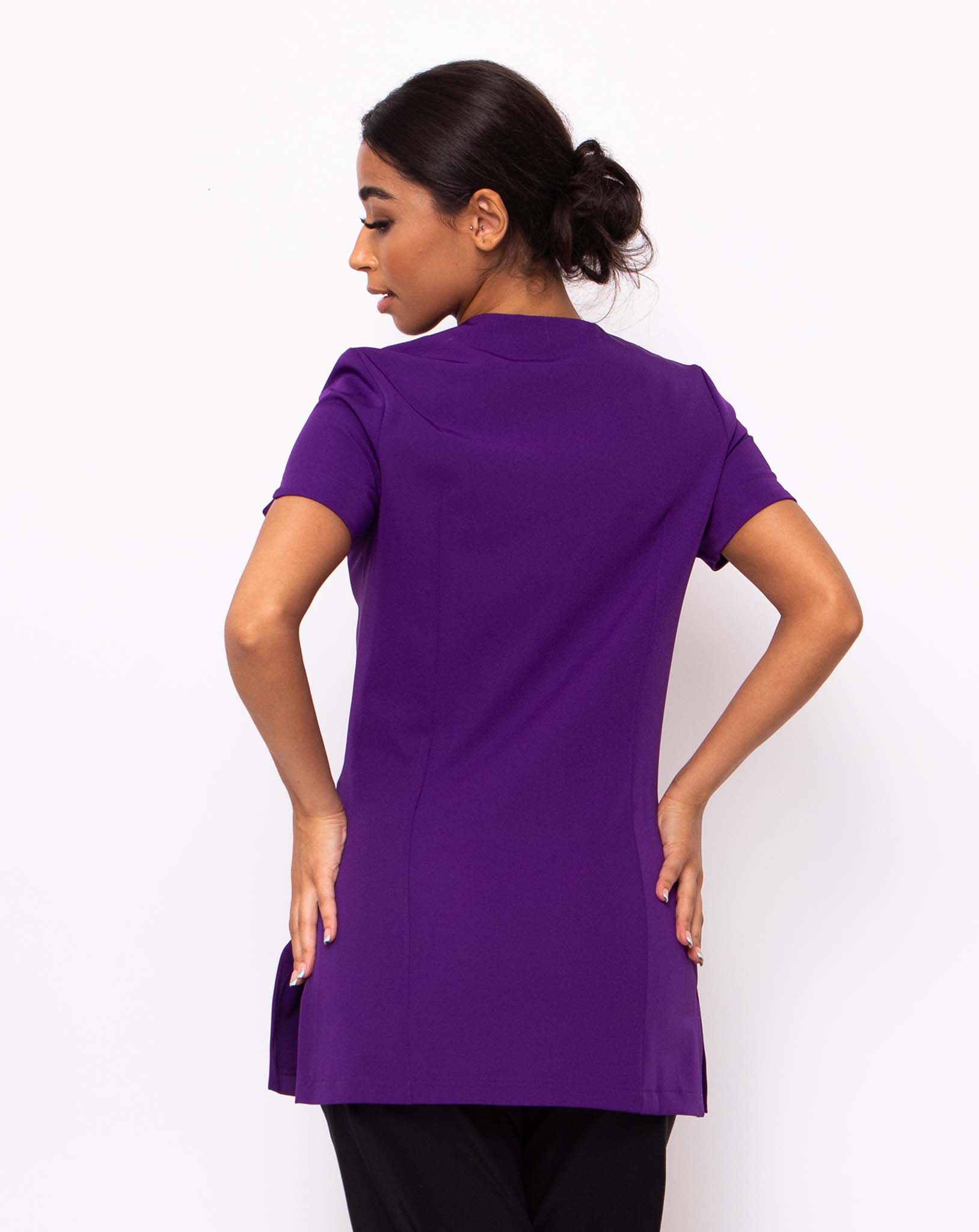 Belle Asymmetric Beauty Tunic - Purple