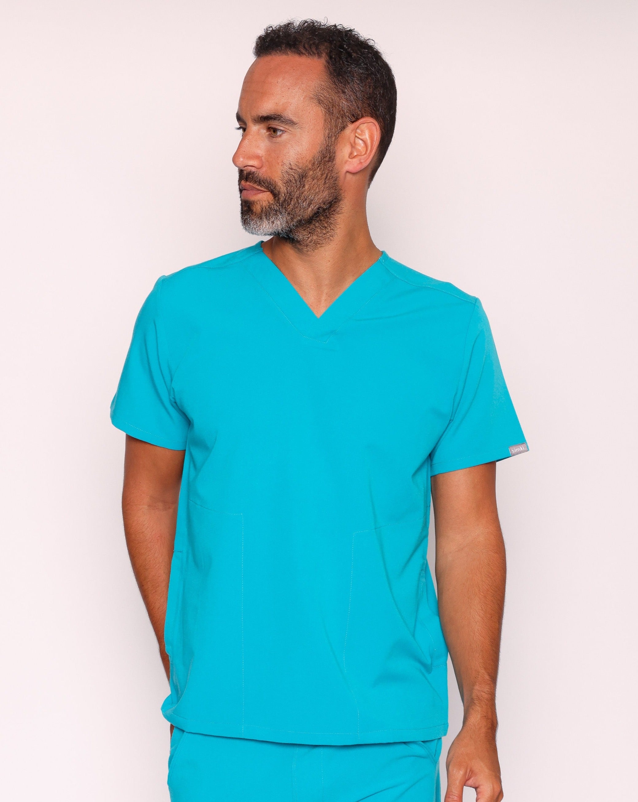 Oscar Men's Scrub Top | Teal