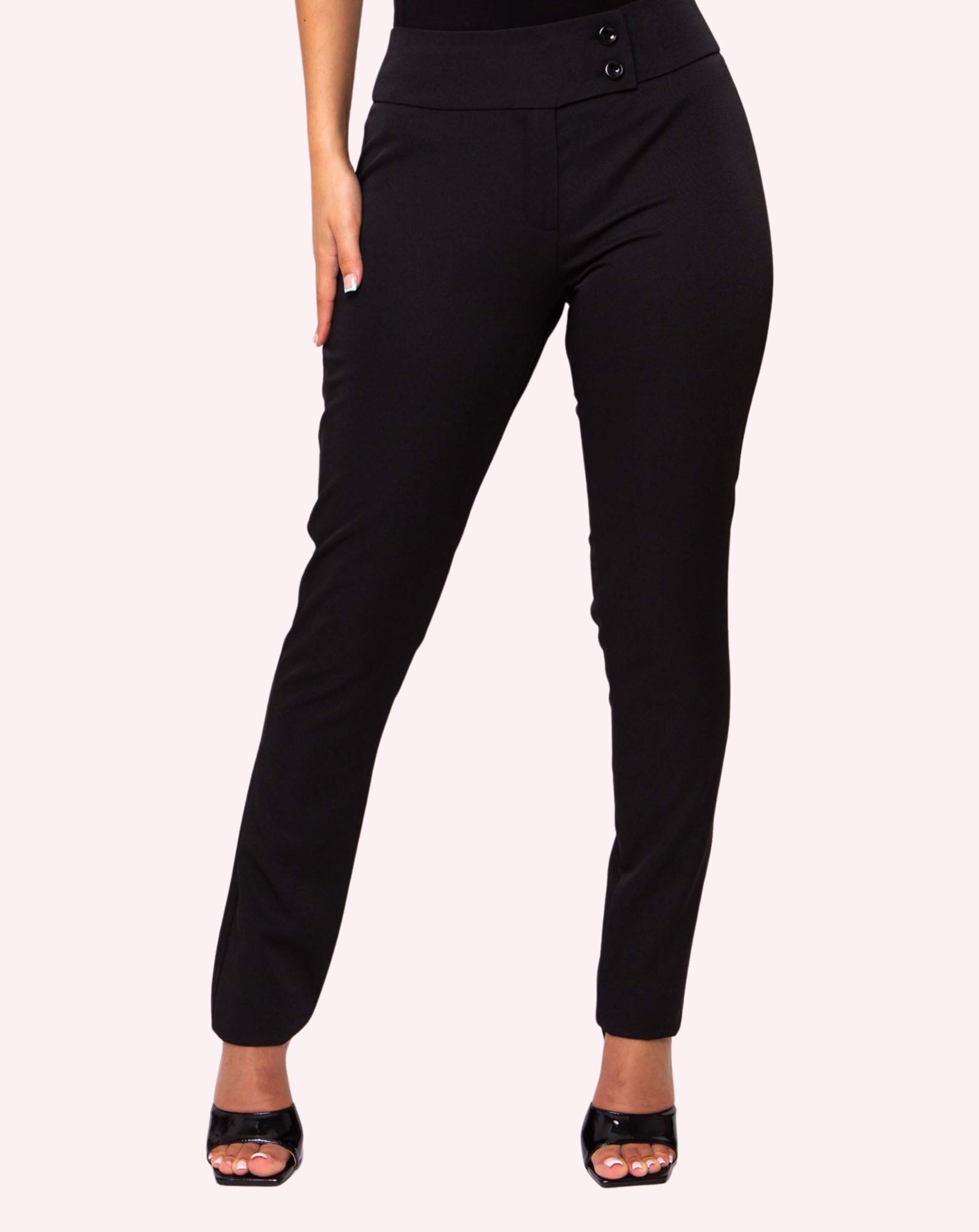 Fusion Women's Skinny Fit Work Trousers | Black