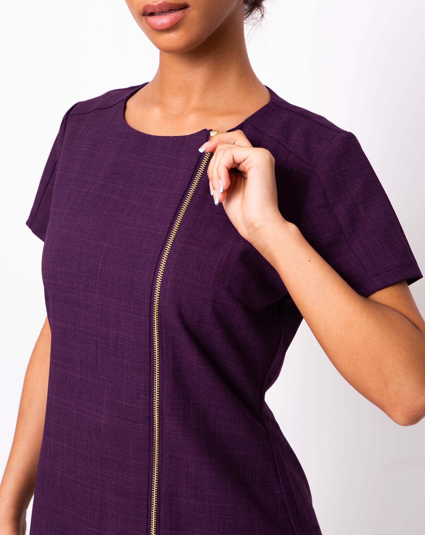 Hero Women's Round Neck Tunic | Plum