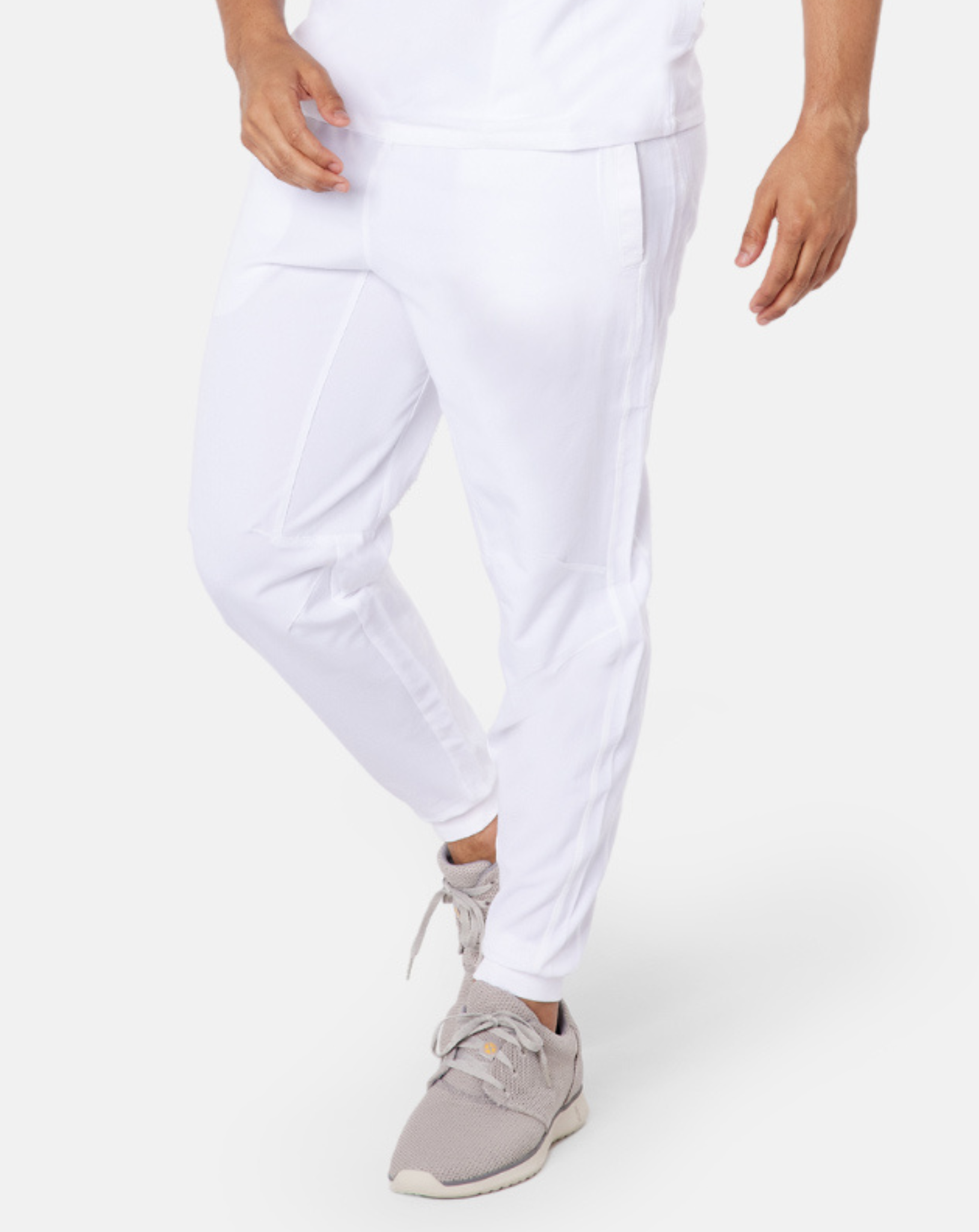 Maxwell Men's Scrub Joggers | White