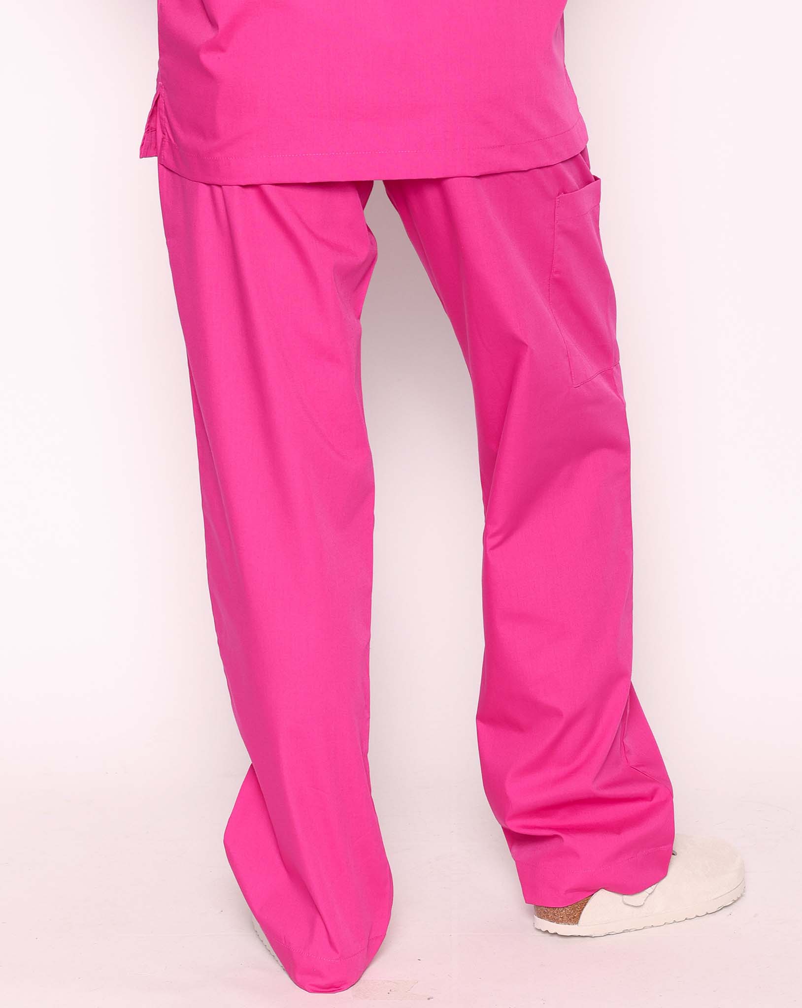 Newbury Unisex Drawstring Scrub Trousers | Classic Pink