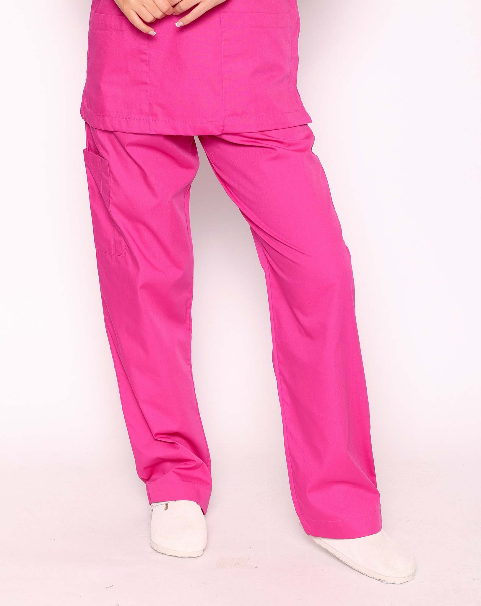 Newbury Unisex Drawstring Scrub Trousers | Classic Pink