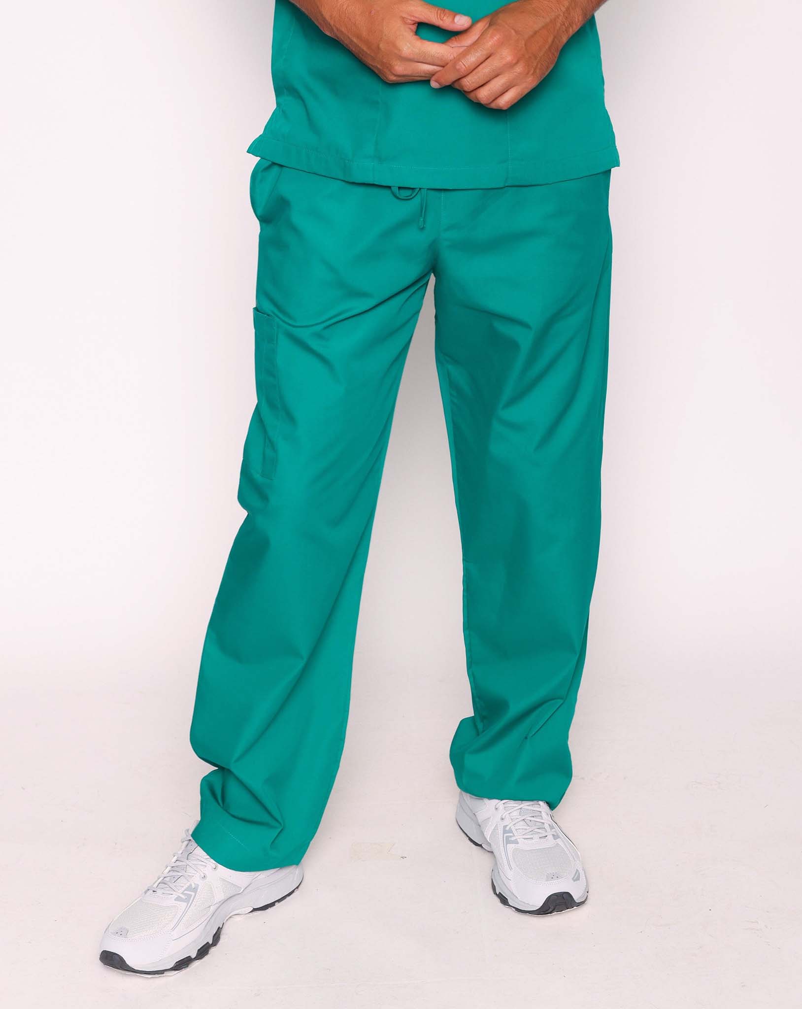Newbury Unisex Drawstring Scrub Trousers | Forest Green