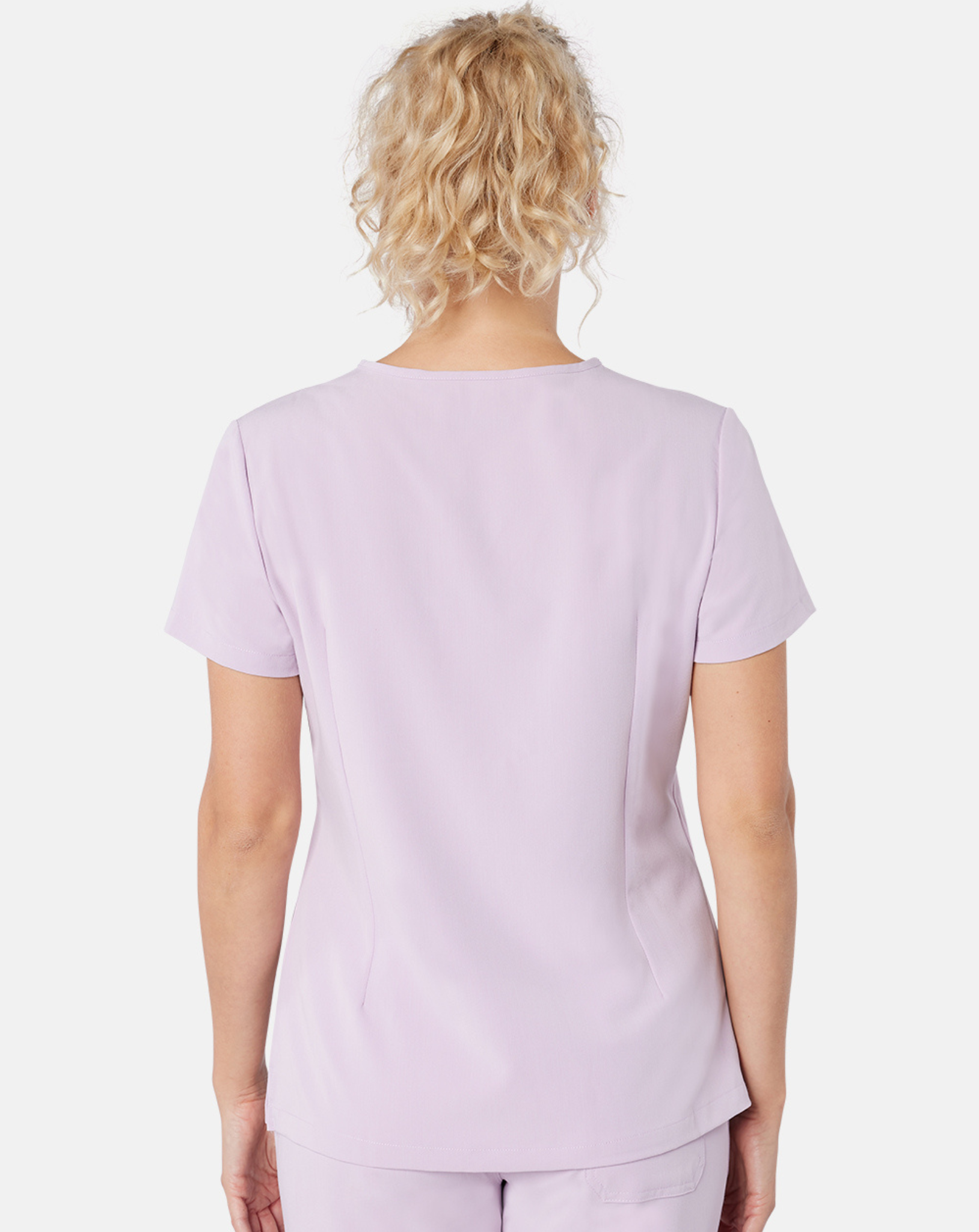 Nova Women's Modern Scrub Top | Blush Pink