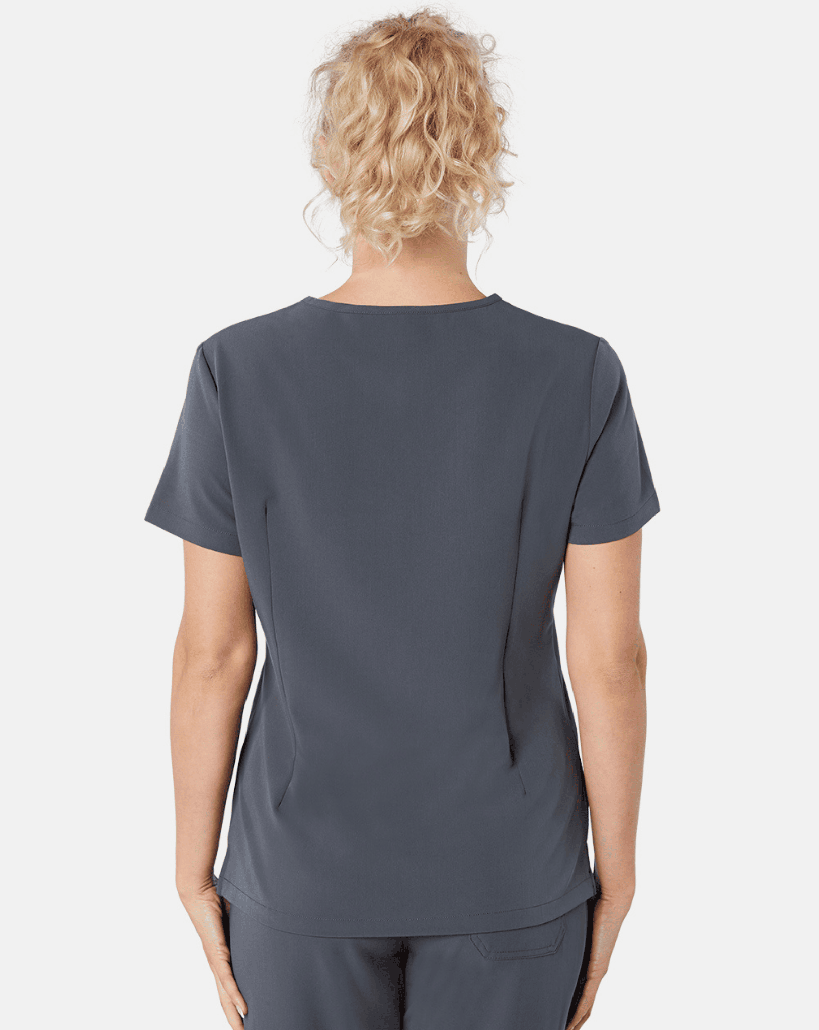 Nova Women's Modern Scrub Top | Pewter