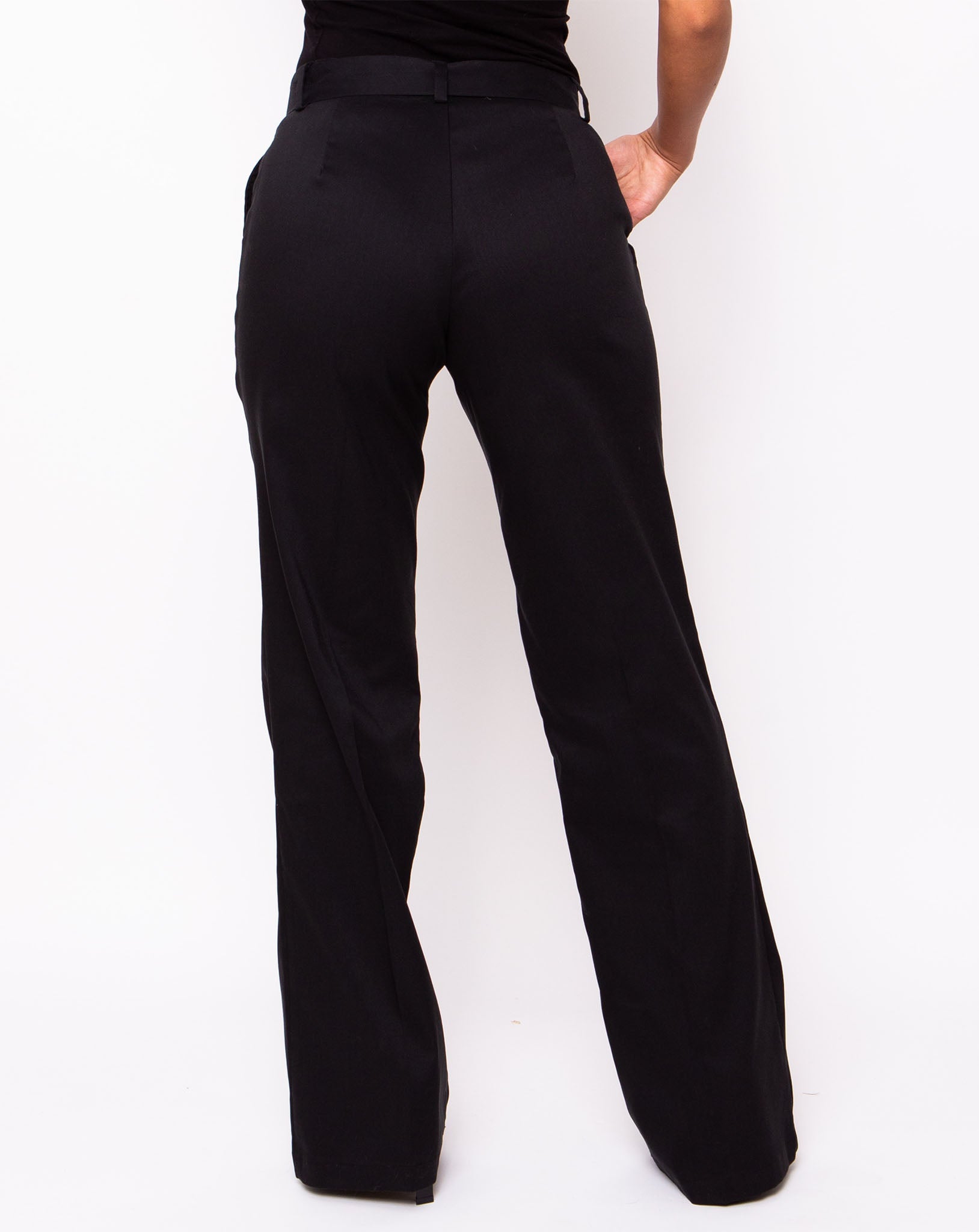 Willow Wide Leg Trousers - Black