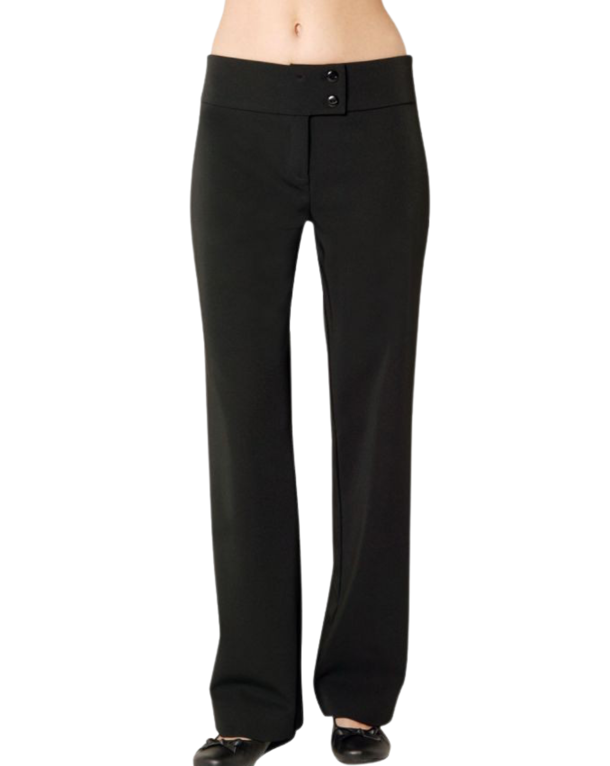 Black wide leg work trousers hot sale