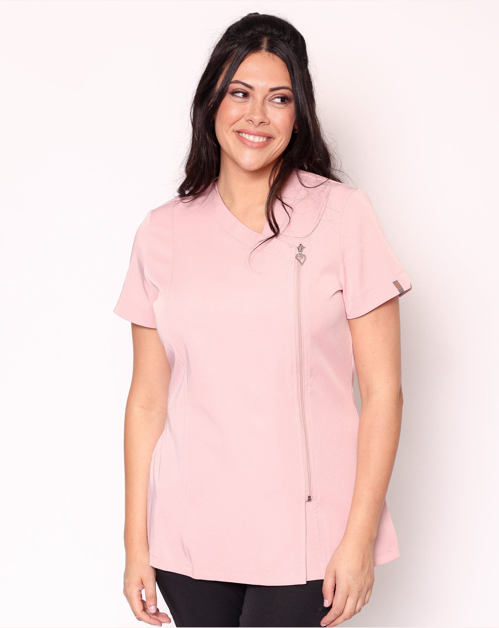 Belle Asymmetric Beauty Tunic - Blush