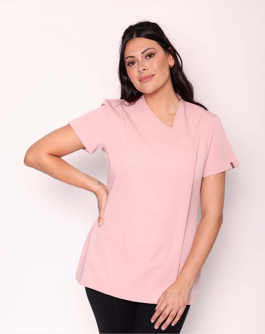 Charisma Women's Asymmetric Salon Tunic | Blush