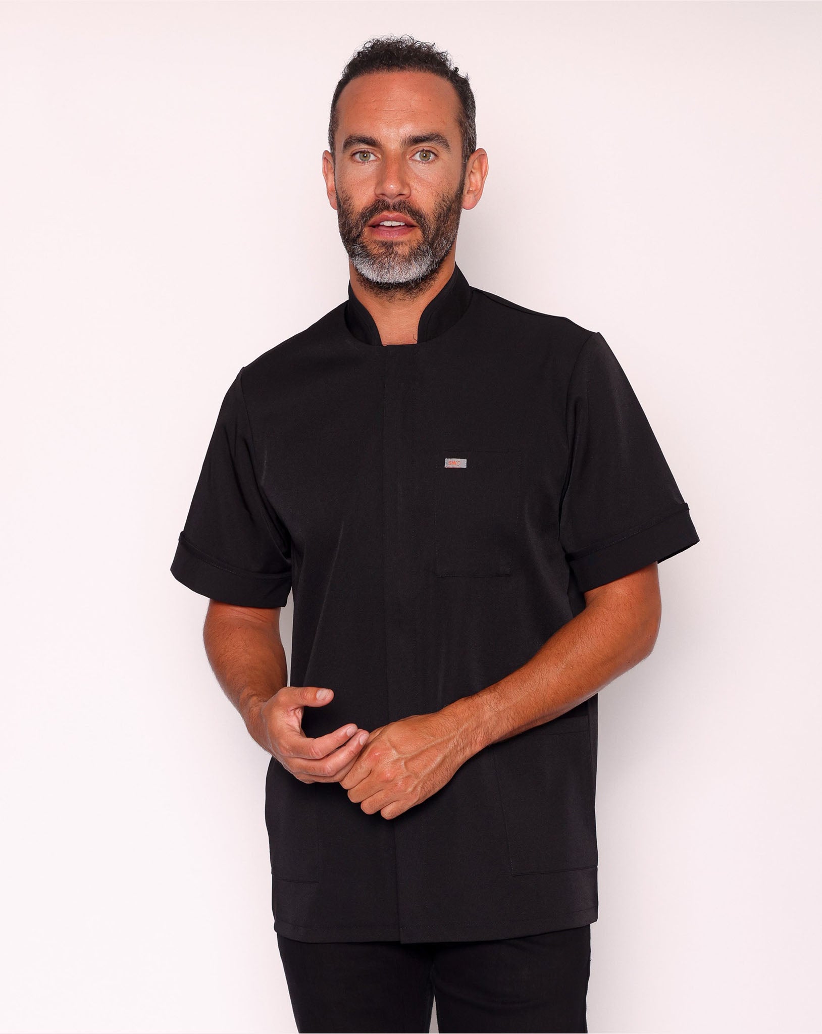 Endure Mandarin Collar Tunic - Black