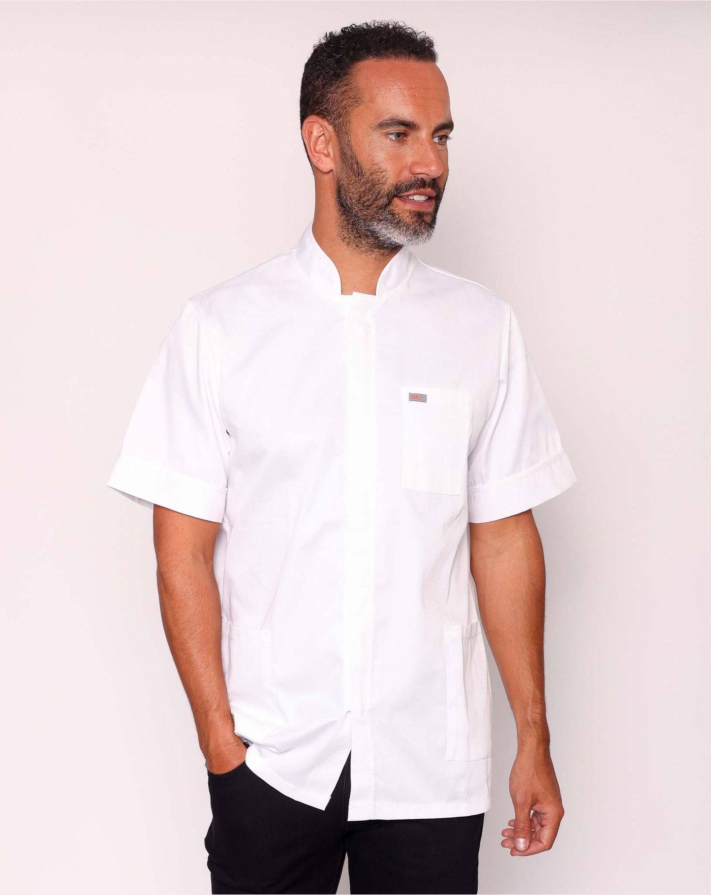 Endure Mandarin Collar Tunic - White