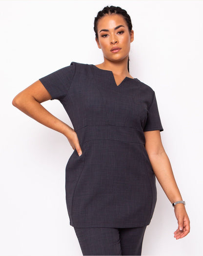 Wish V-Neck Beauty Tunic (Textured Stretch)