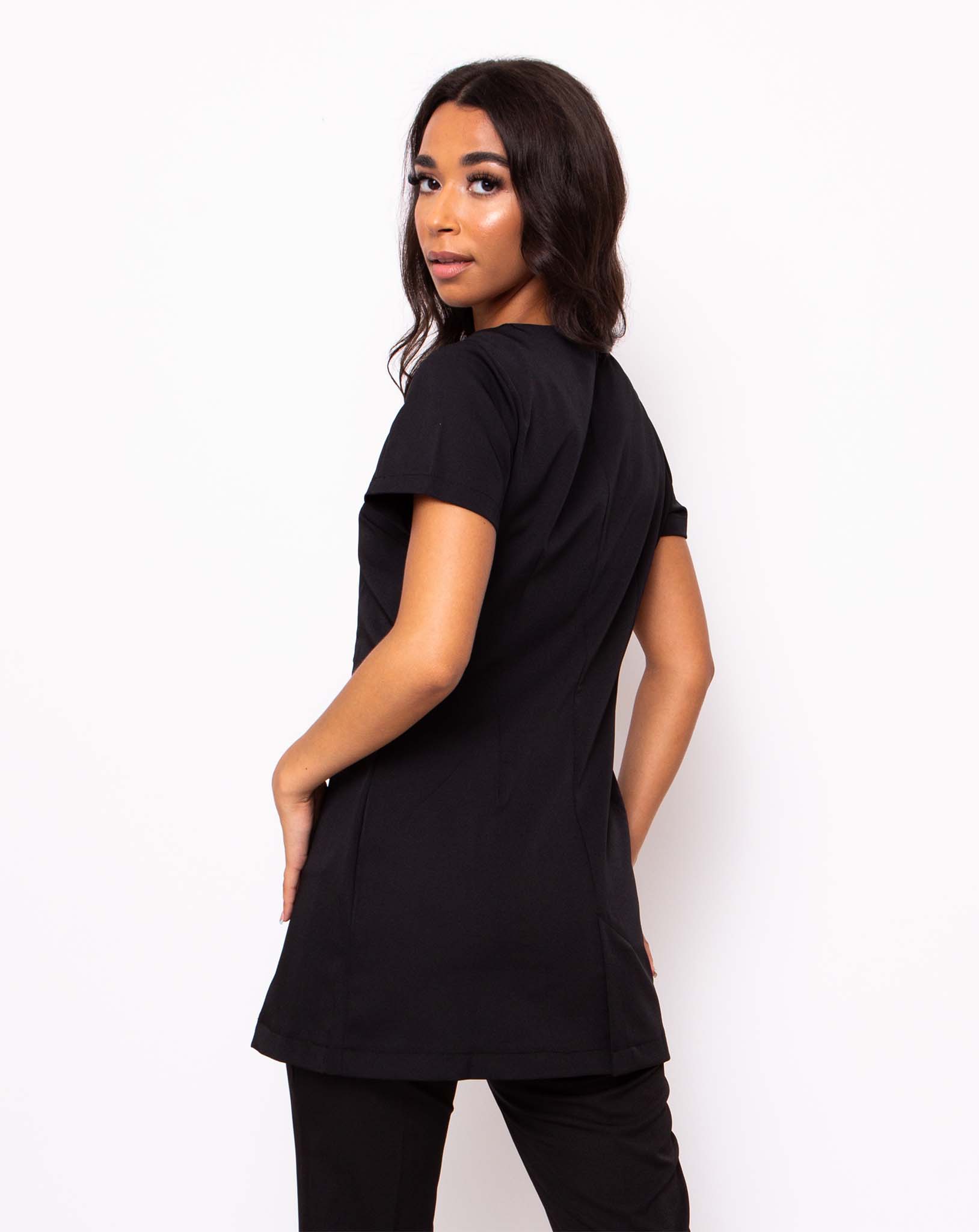 Hero Round Neck Tunic - Black