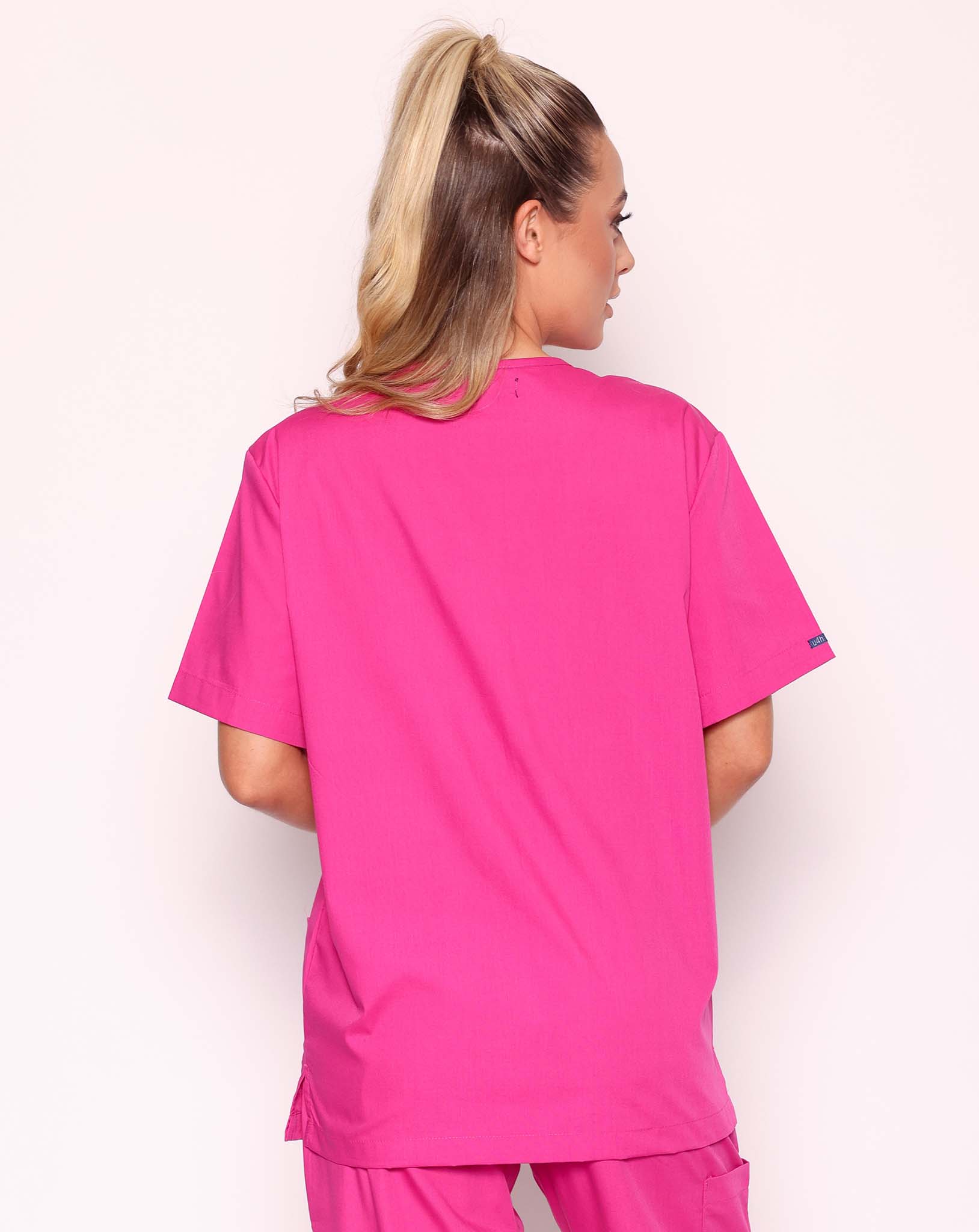 Sandringham Unisex Three Pocket Scrub Tunic - Classic Pink