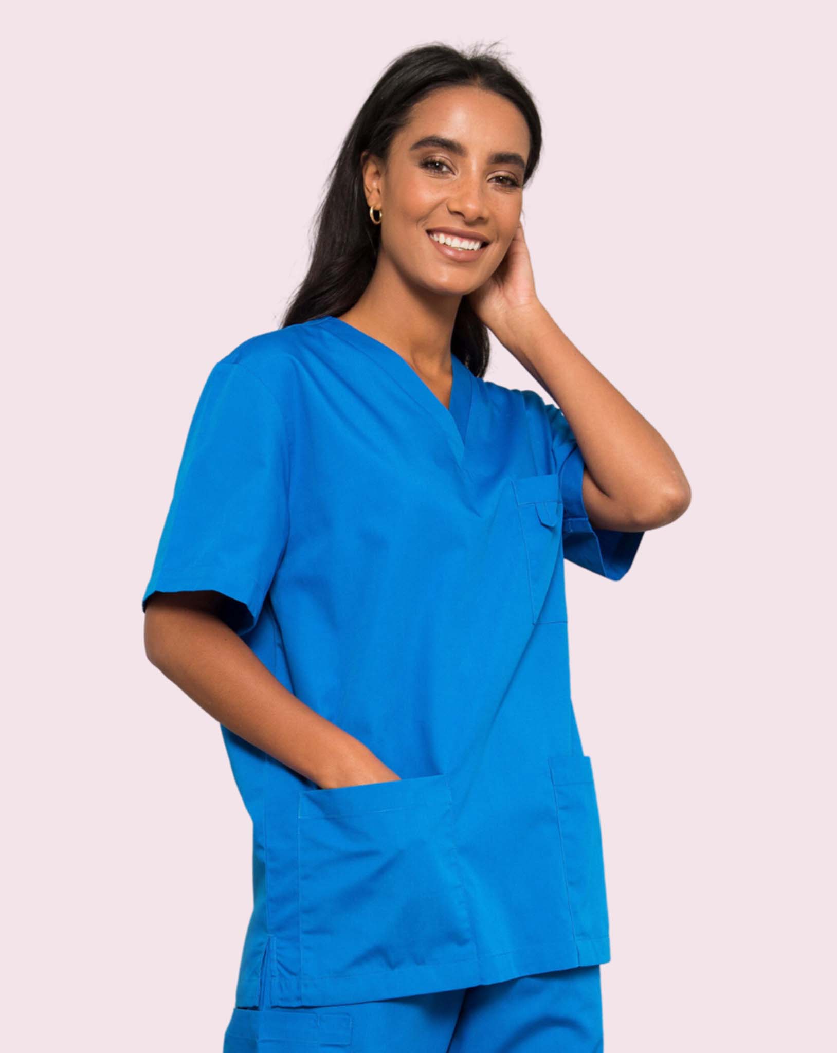 Sandringham Unisex Three Pocket Scrub Tunic - Royal Blue