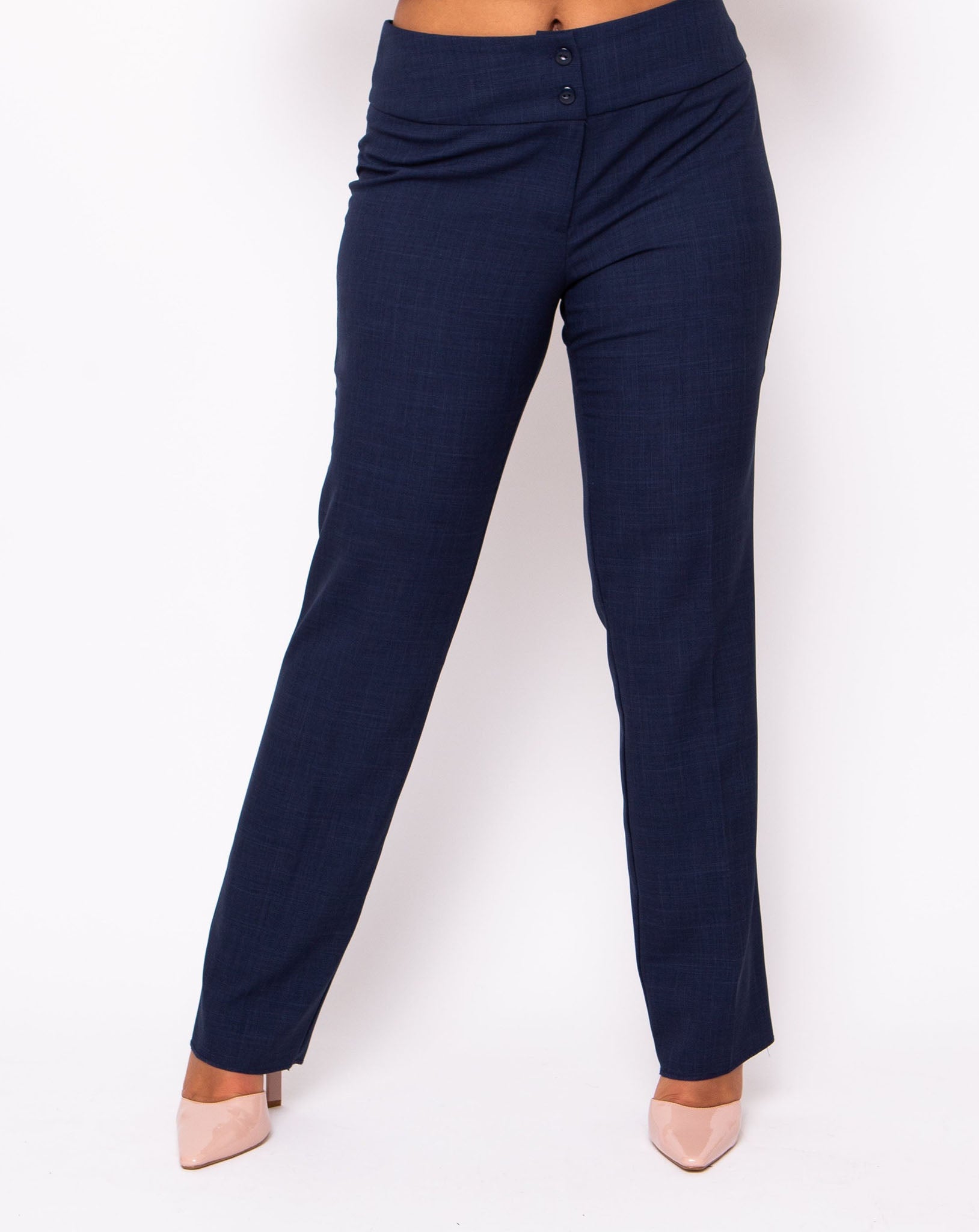 Signature Tailored Fit Trousers - Midnight Navy
