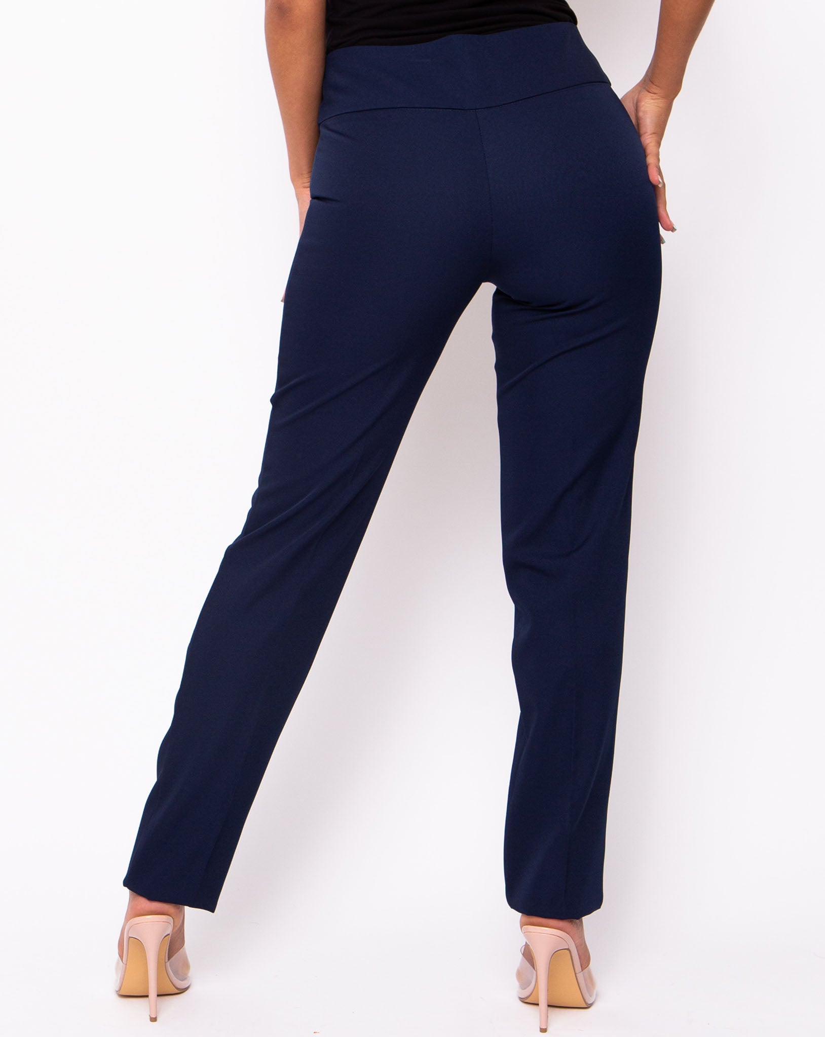 Signature Tailored Fit Trousers - Navy