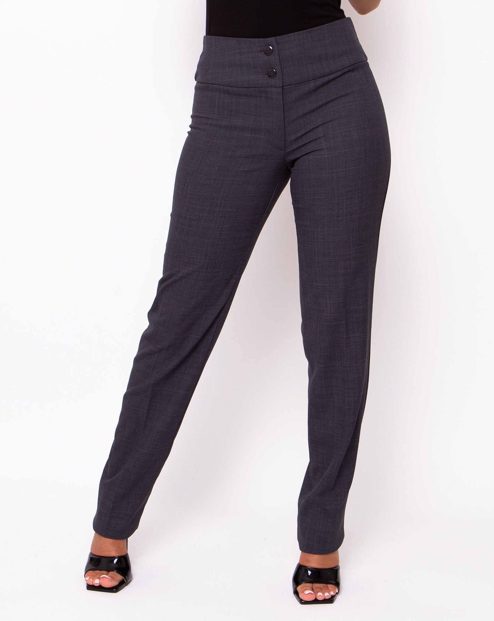 Signature Tailored Fit Trousers - Steel Grey