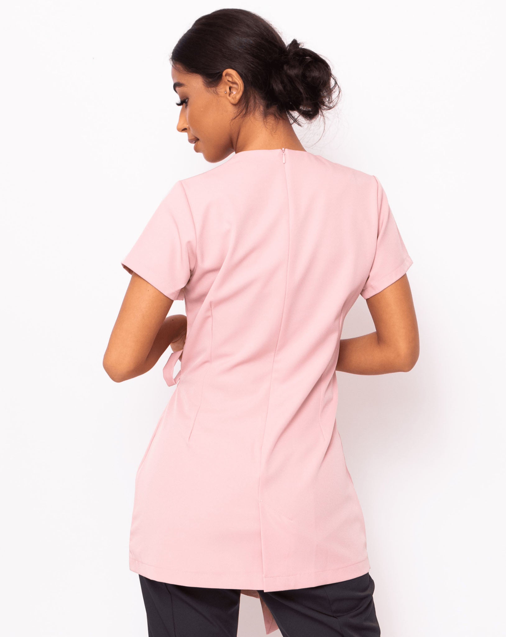 Tranquility Round Neck Beauty Tunic - Blush