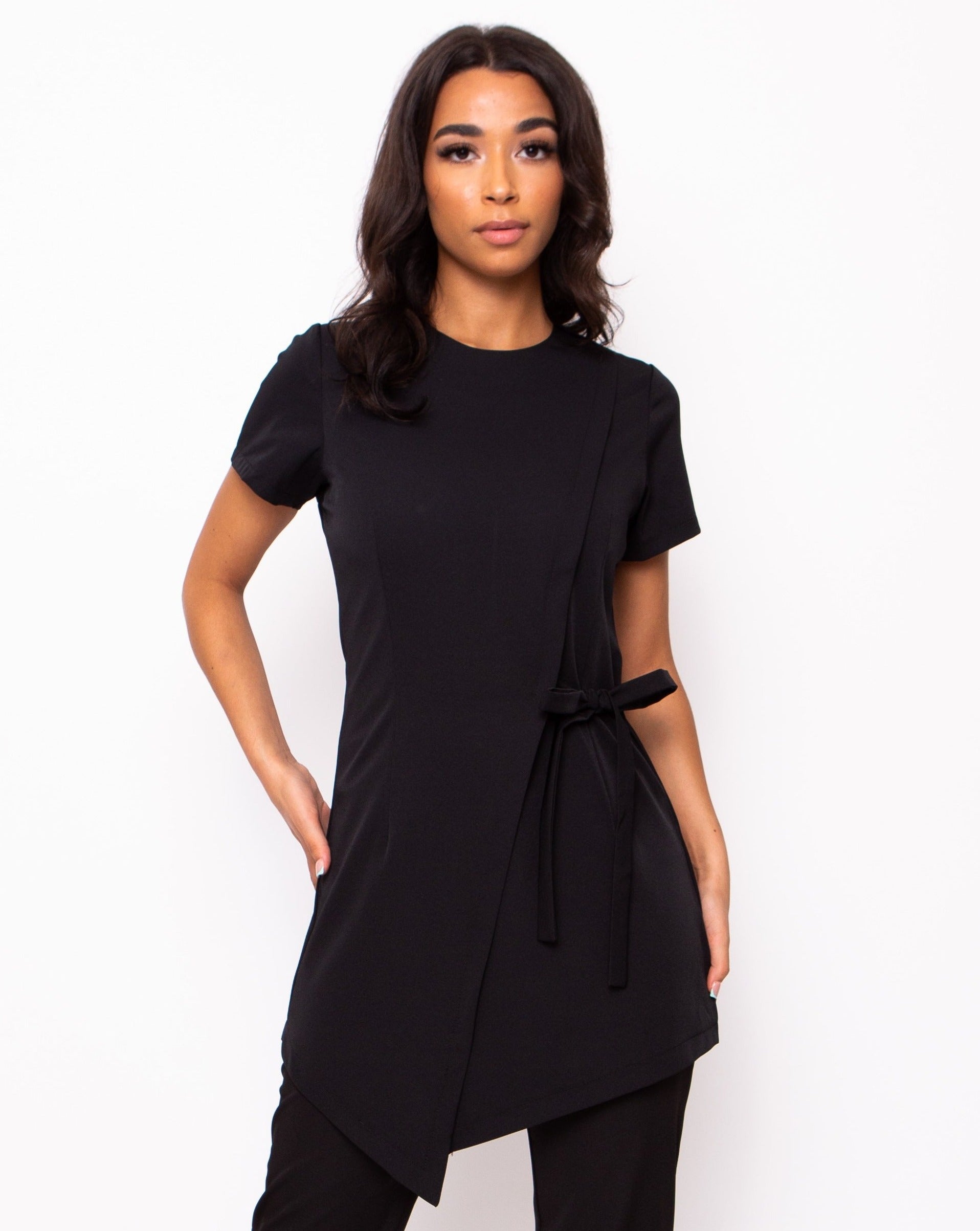 black salon tunic