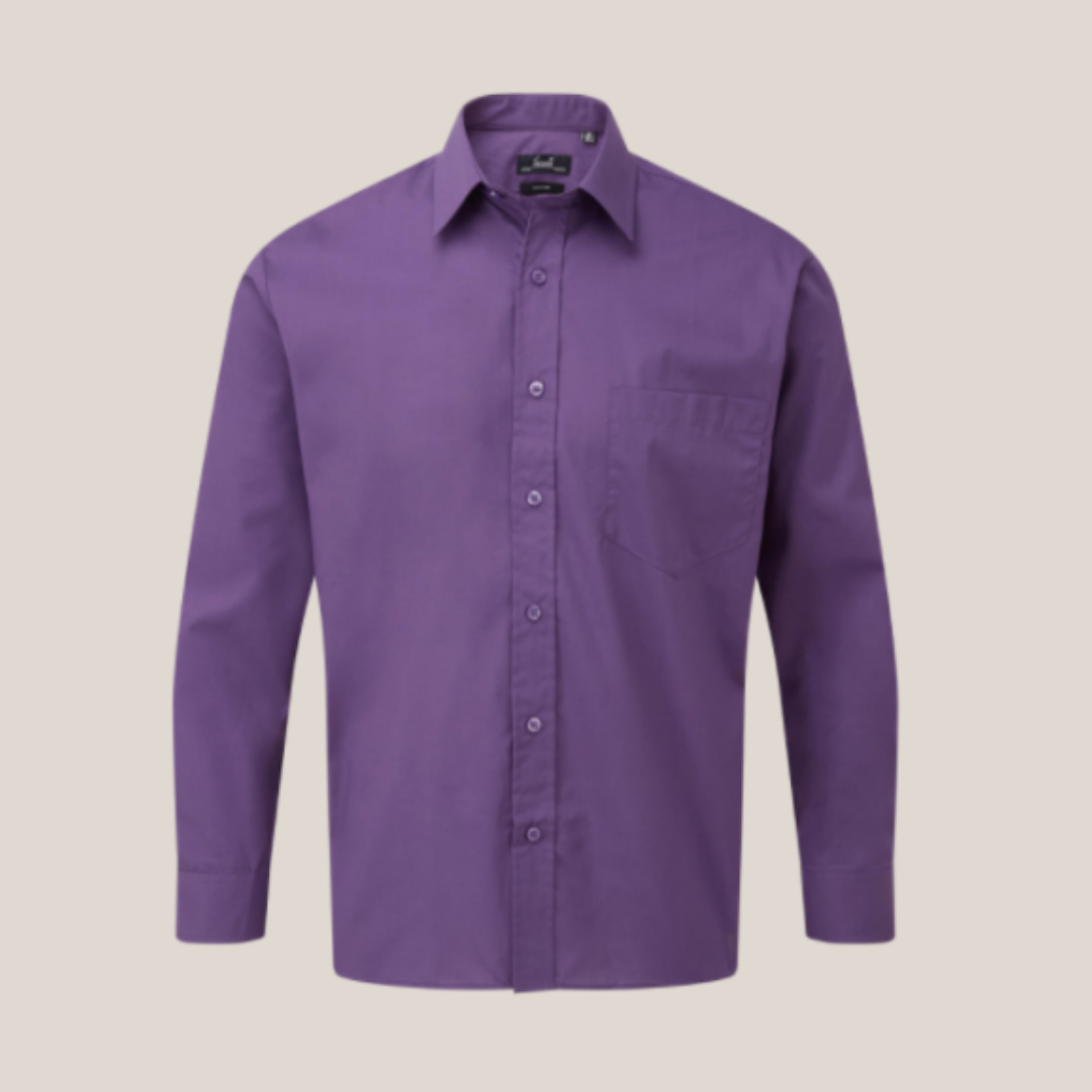 long sleeve purple shirts for mens