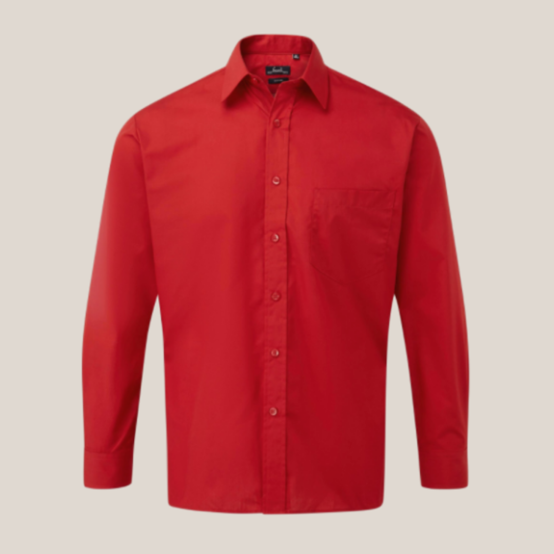 long sleeve red shirts for mens