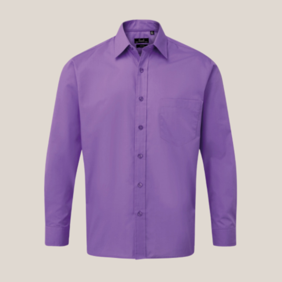 long sleeve violet shirts for mens