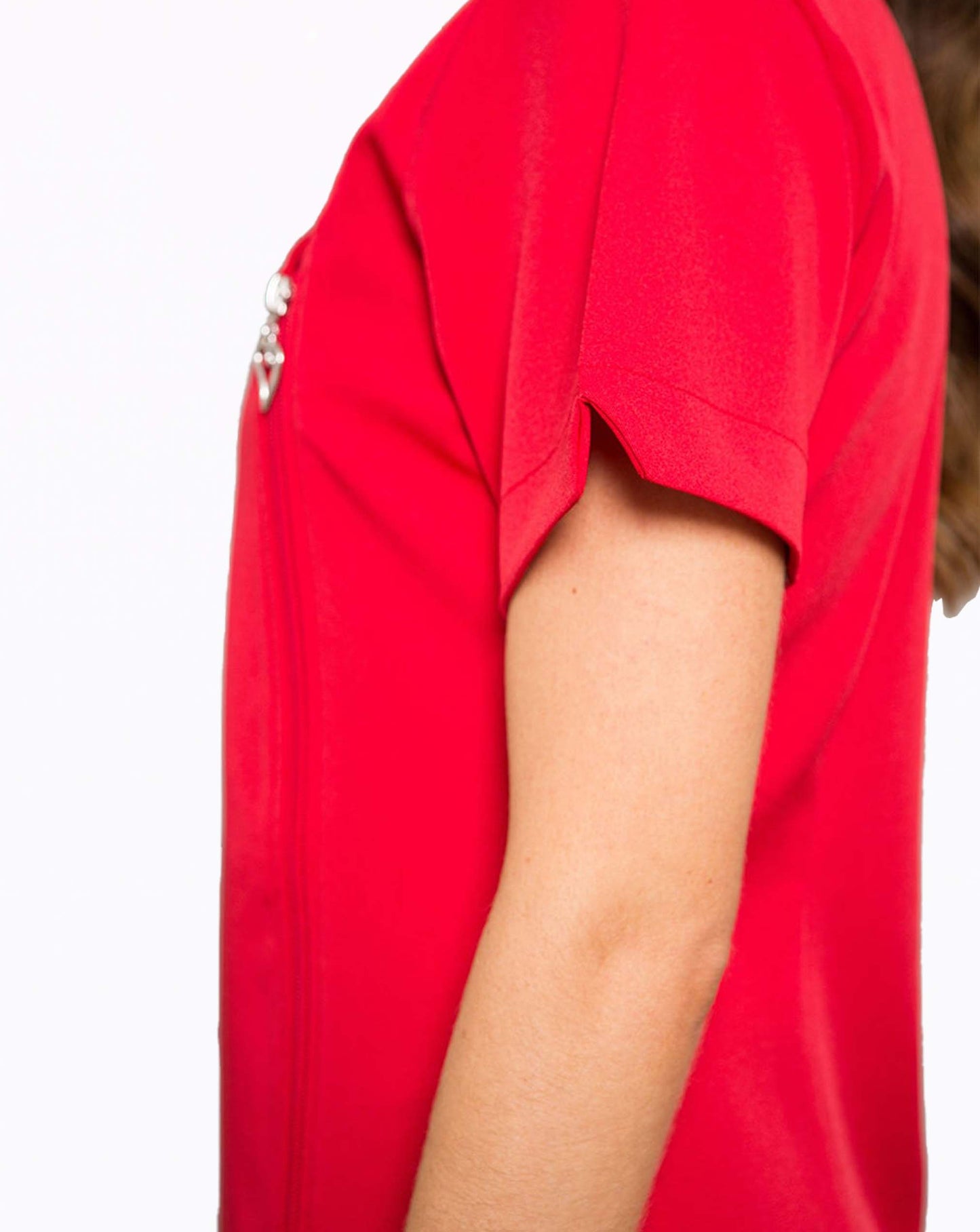 red beauty tunic half sleeve