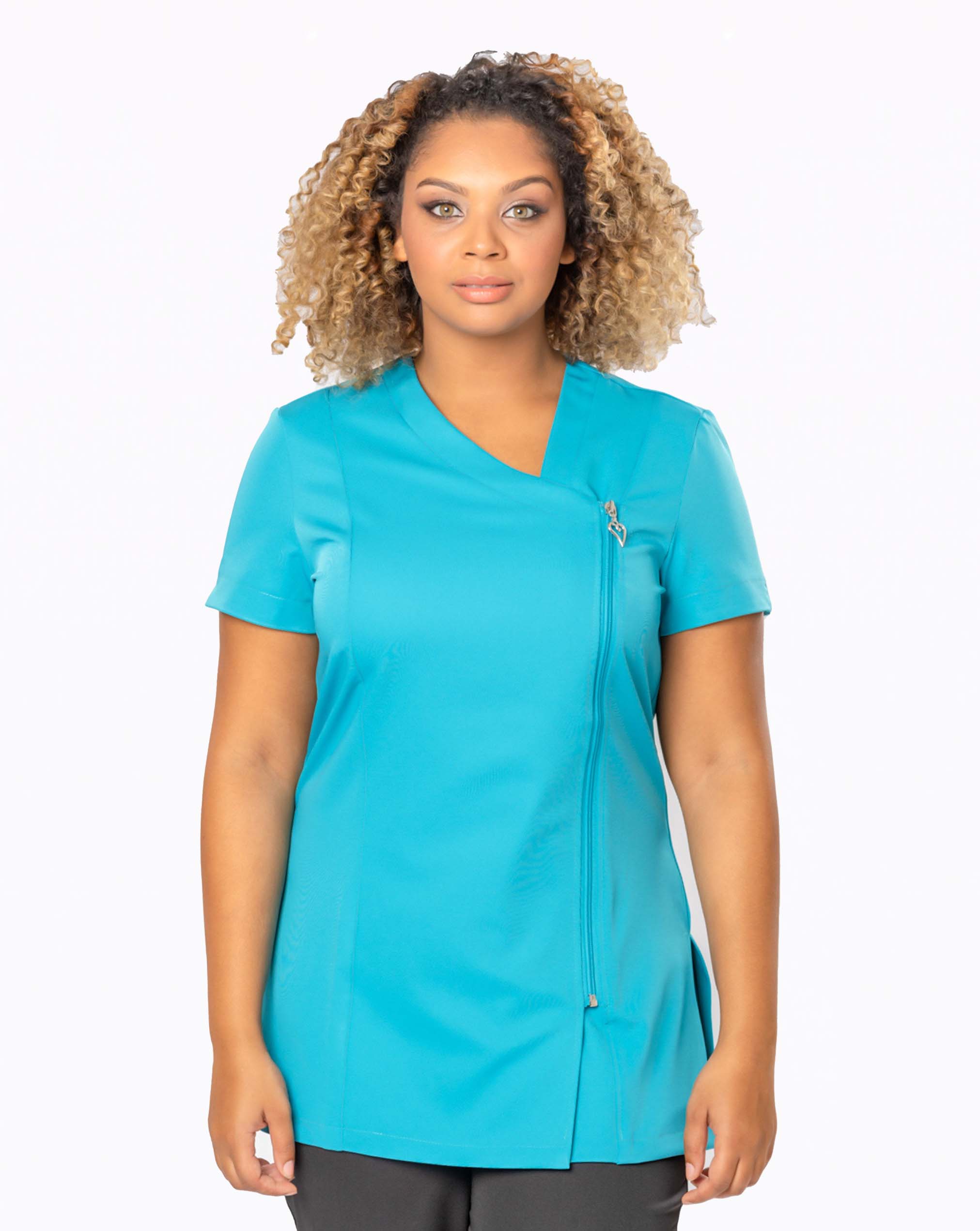 Belle Asymmetric Beauty Tunic - Teal