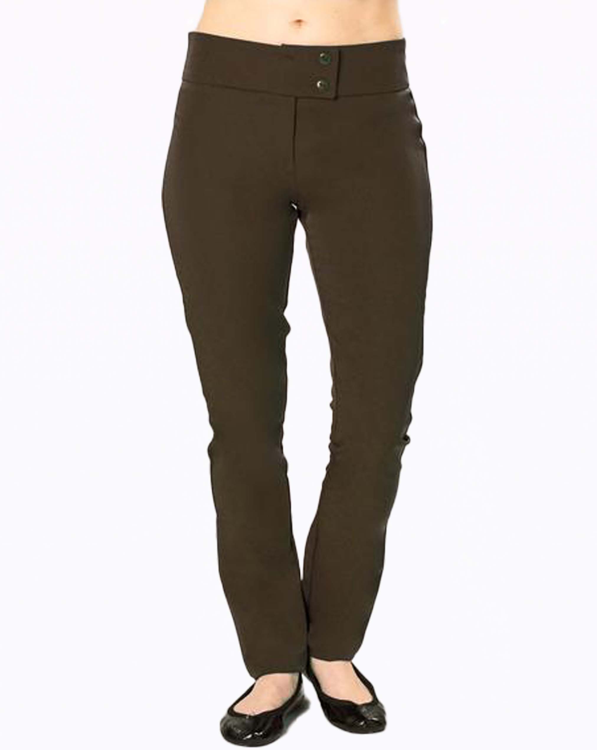 skinny fit brown trousers 