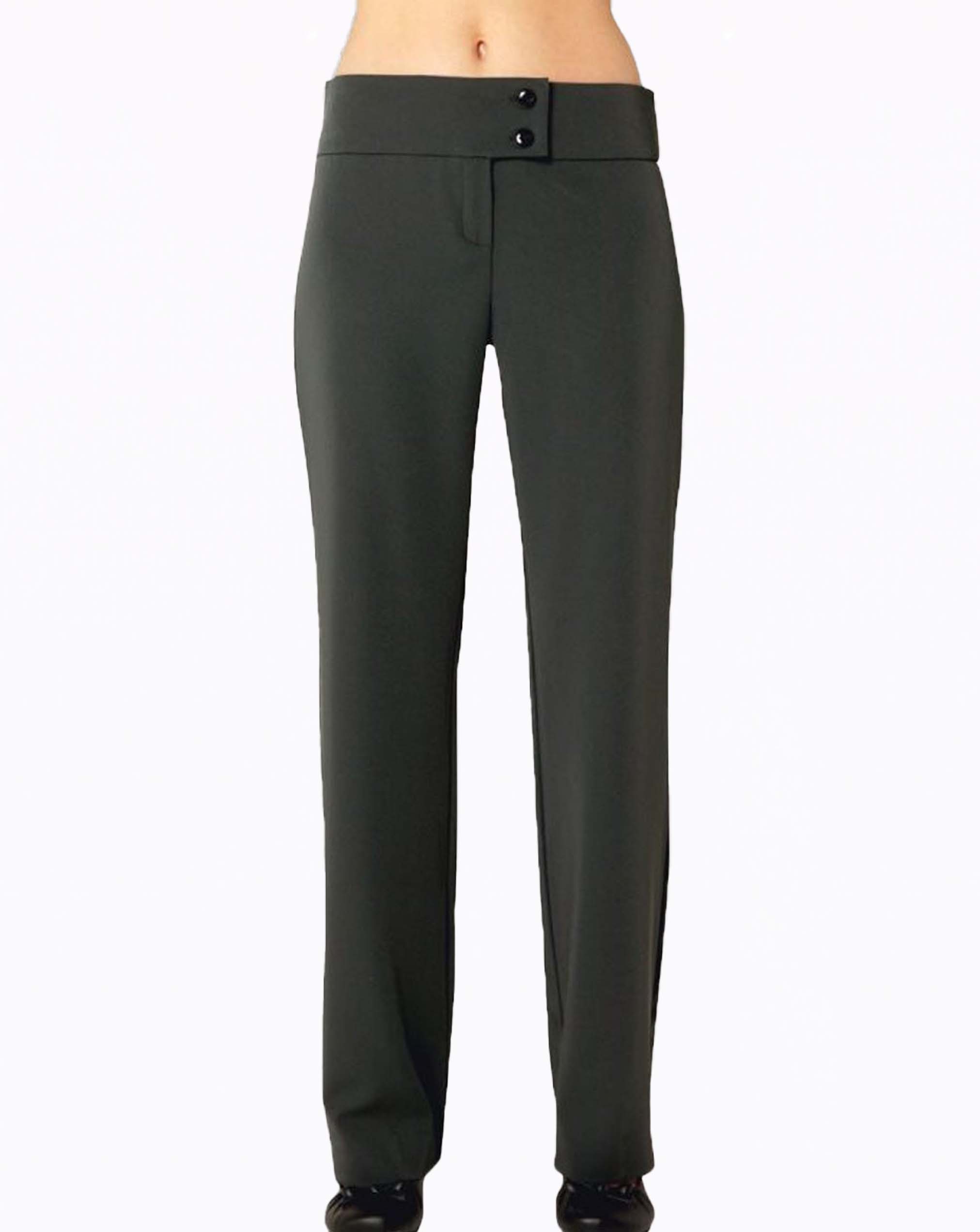 black wide leg trousers