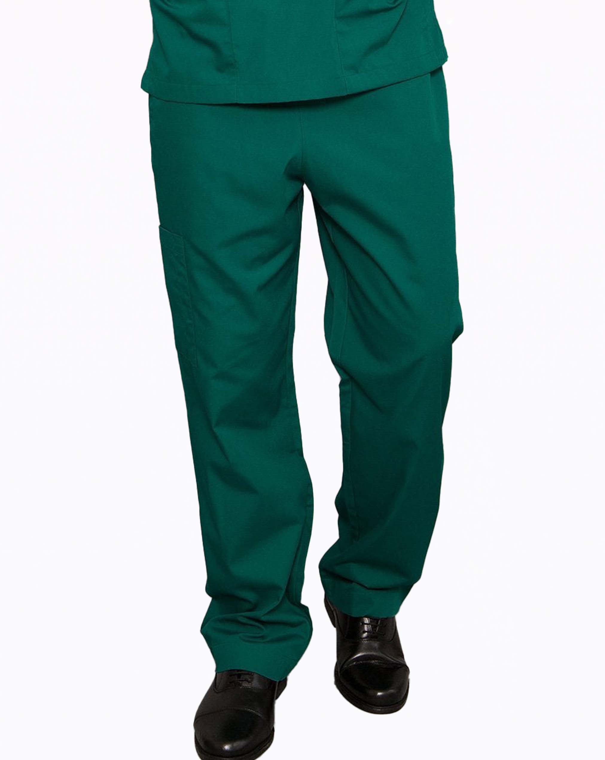 bottle green scrub pants