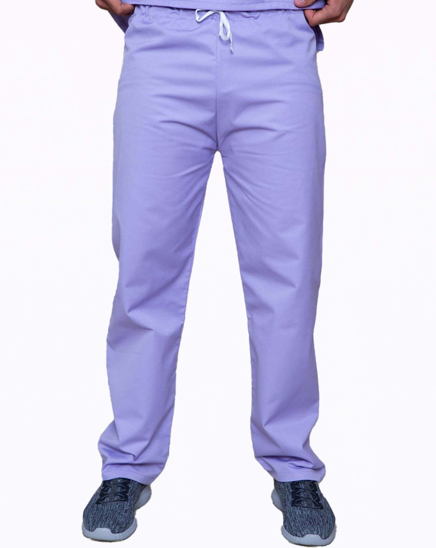 lilac scrub trouser