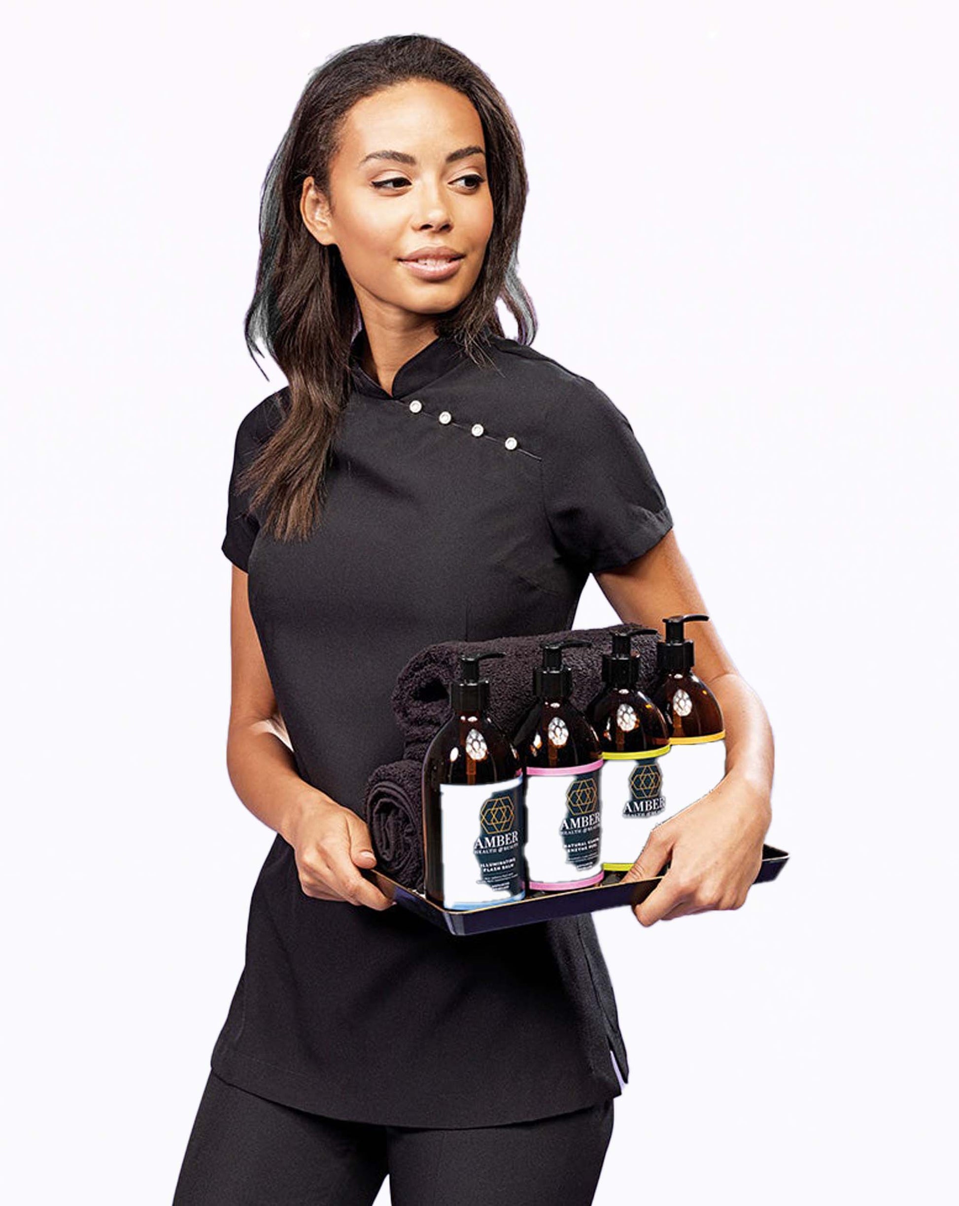 black beauty therapist tunic