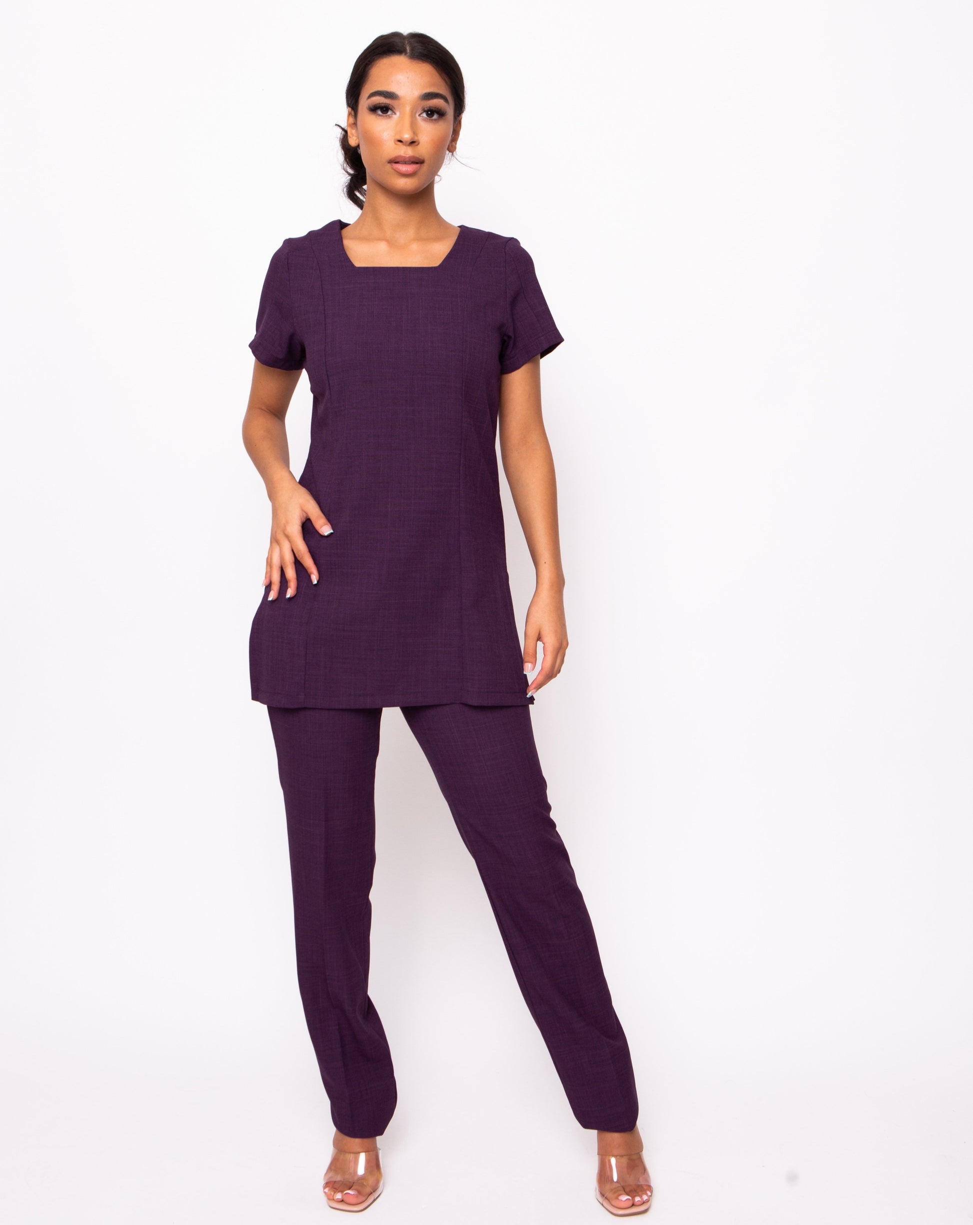 hair and beauty tunic and trouser