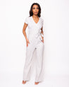 Serenity Wrap Front Neckline Jumpsuit