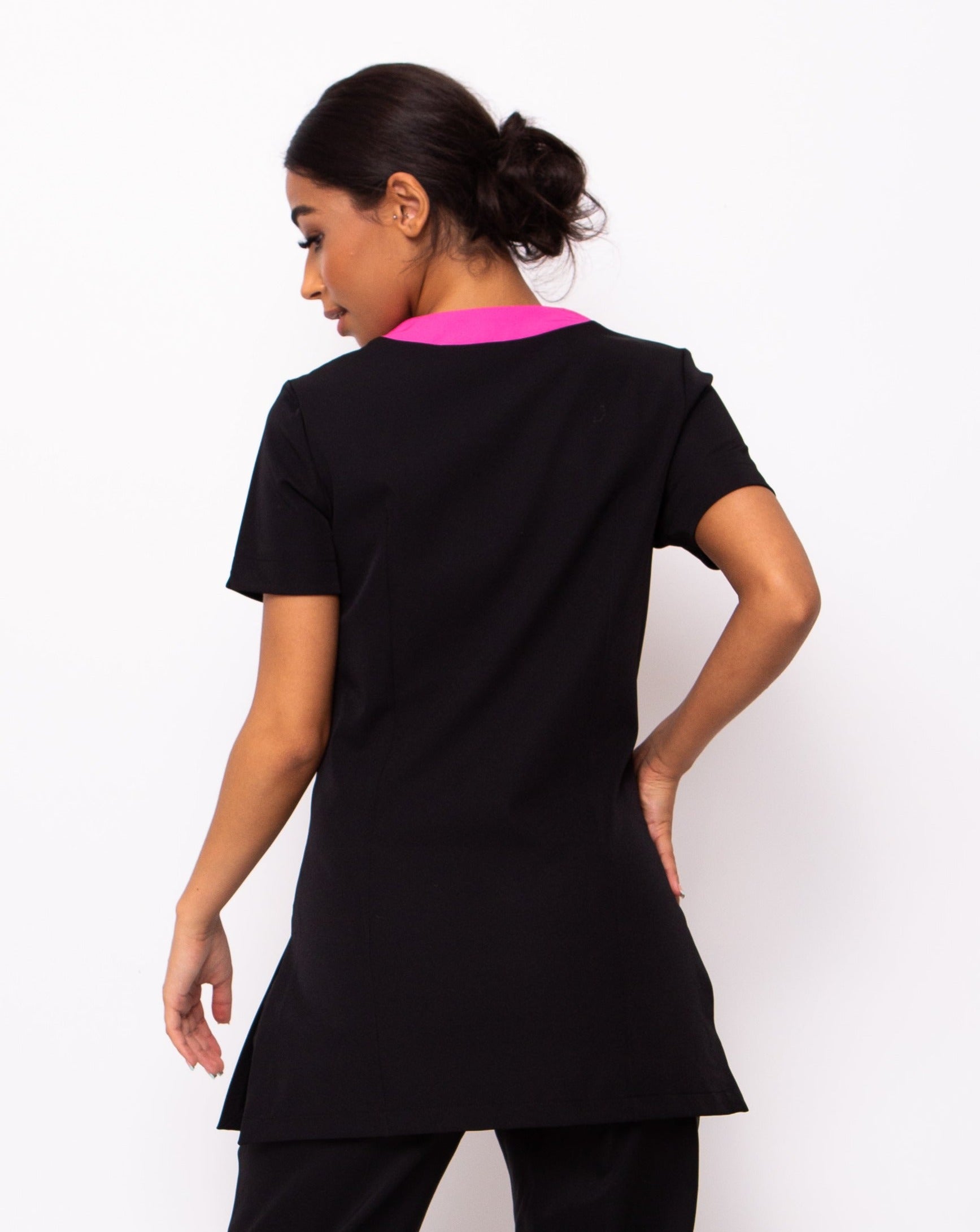 Black and hot pink beauty tunic