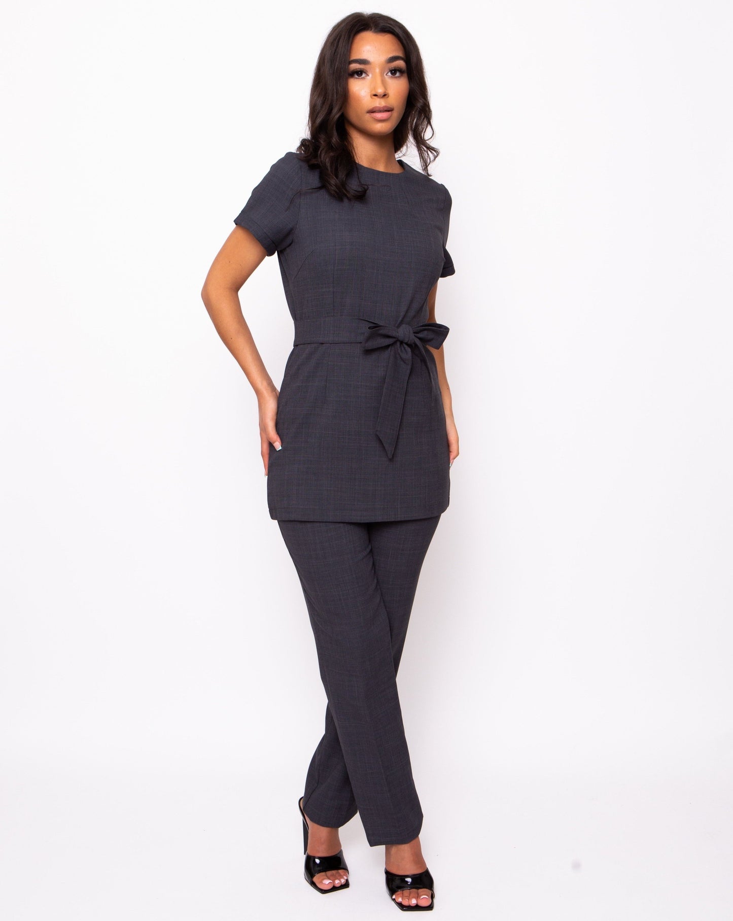 tie waist beauty tunic and trouser