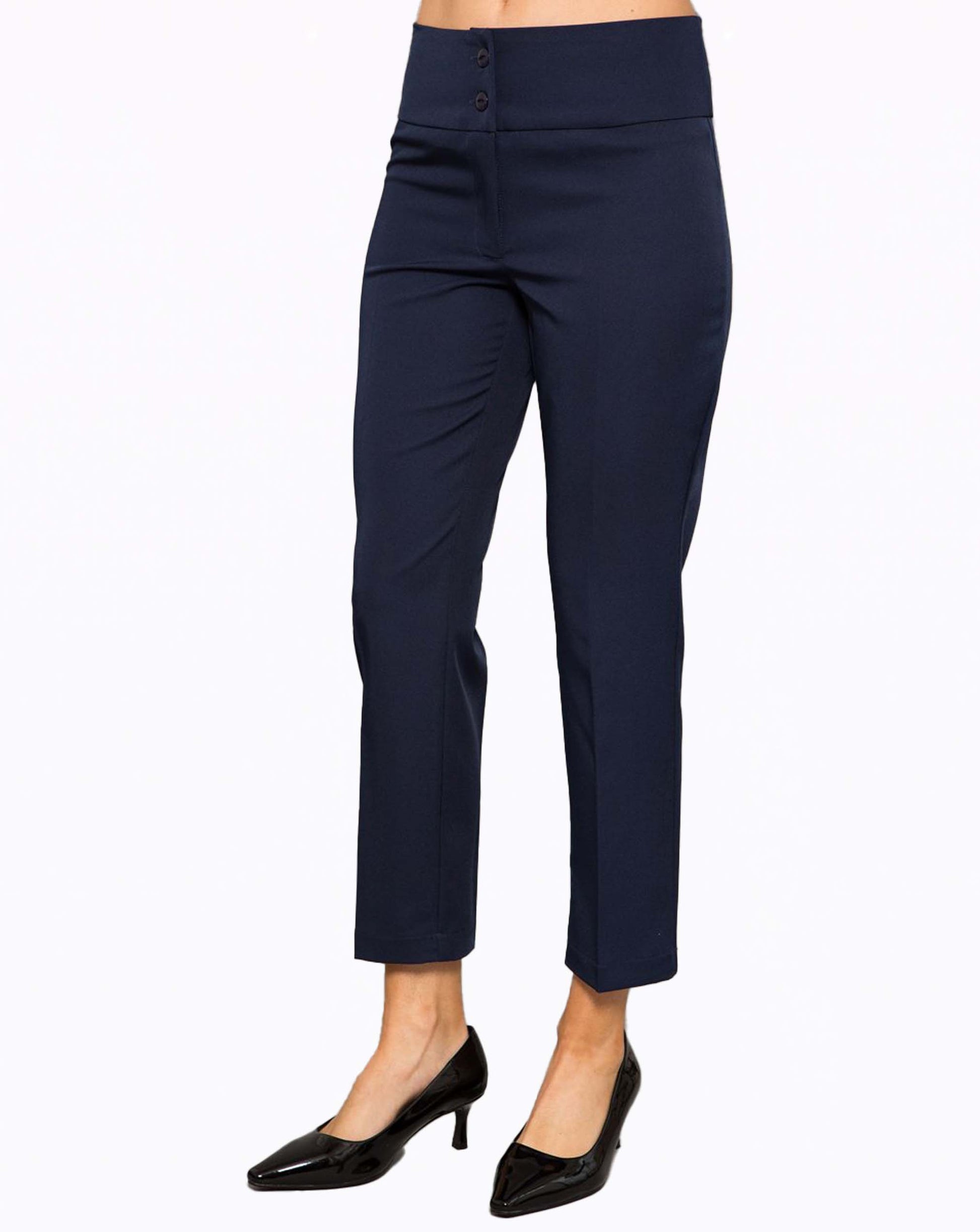 Womens Ankle Grazer Luxury Twill Trousers