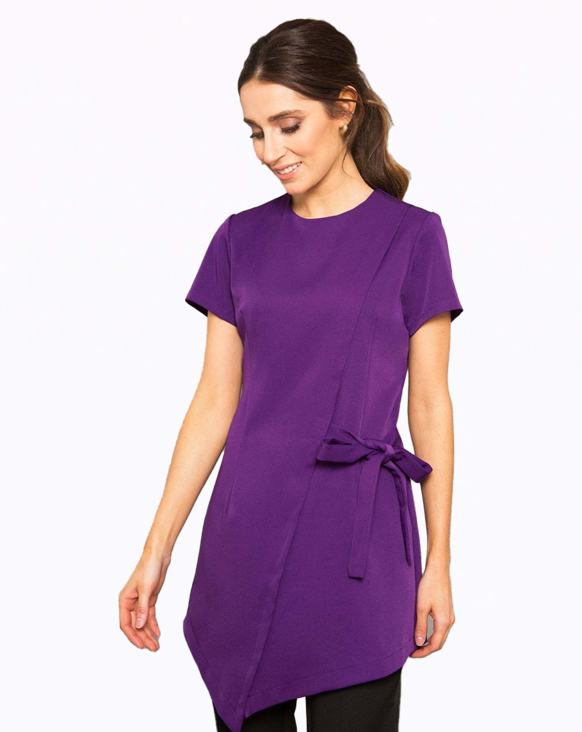 Tranquility Asymmetric Beauty Tunic - Purple